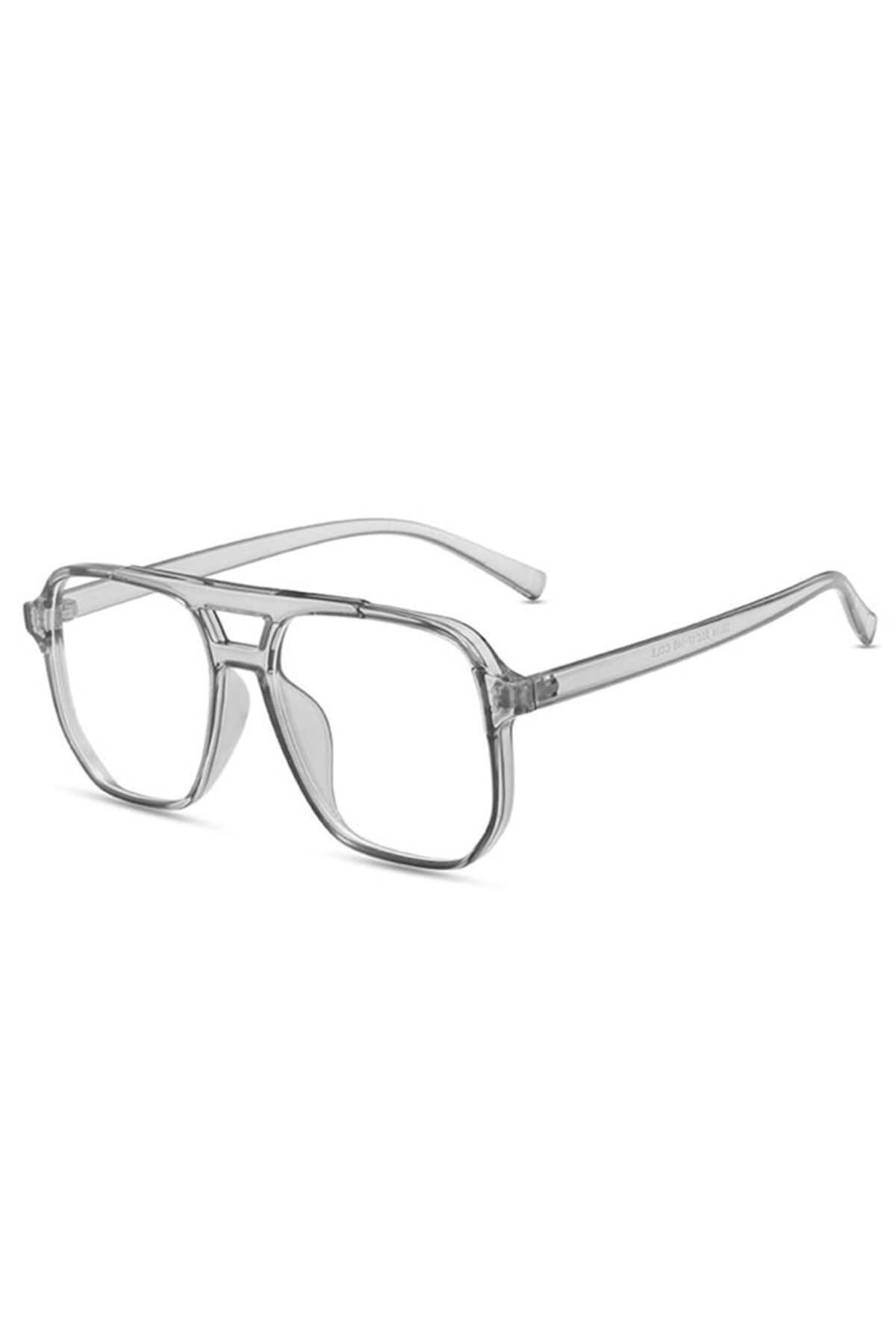 GERICOM-Transparent Lens Glasses with Computer Protection, Non-Diopter, Aviator Style 3