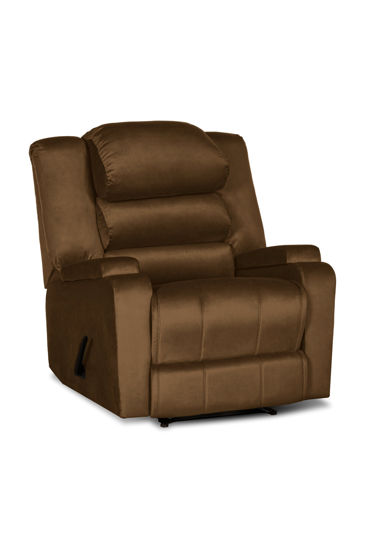 Lazy Vibes-Reflex Comfort - Practical Velvet Recliner Chair with Storage Box | Rocking and Swiveling 3