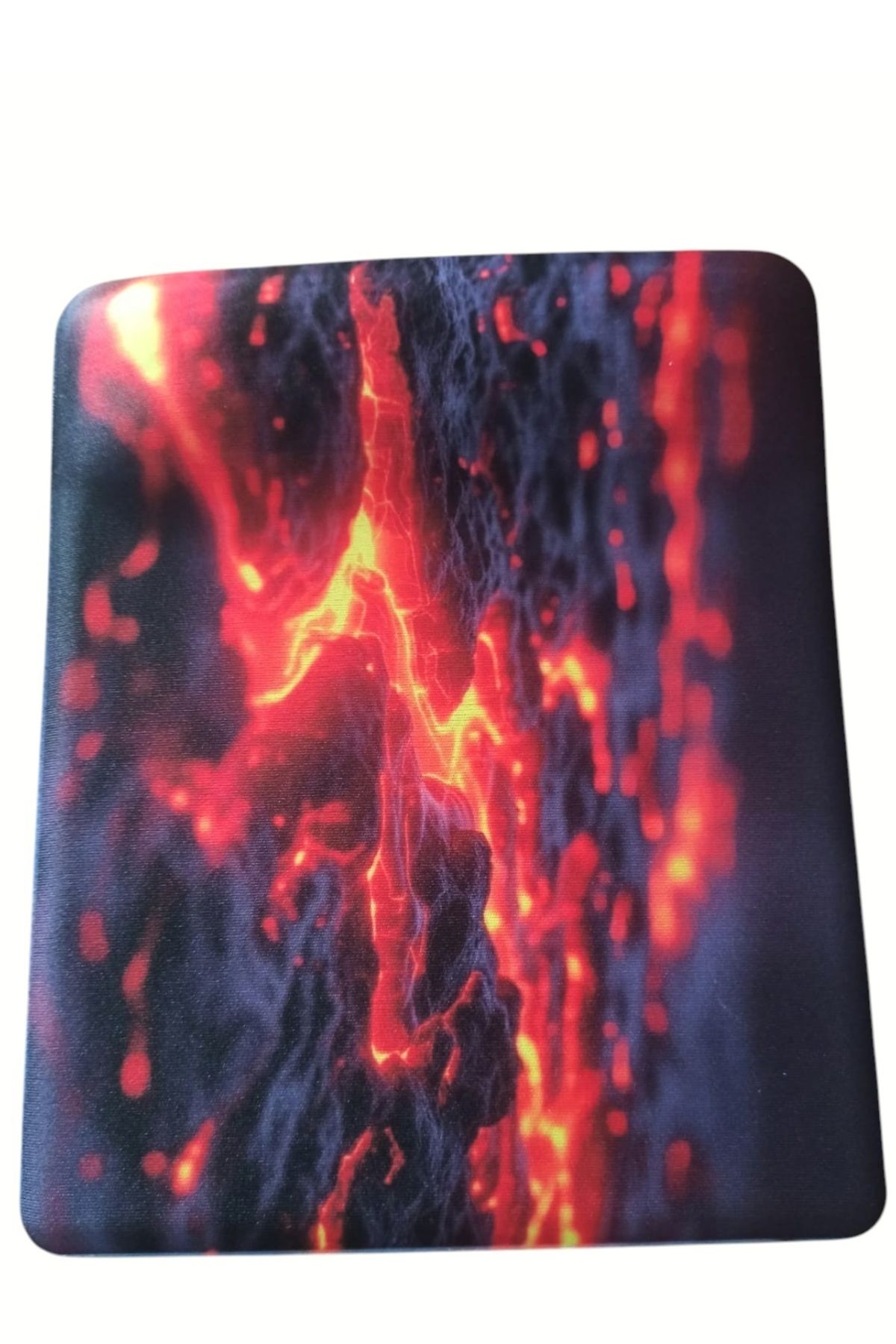 usin-Magma Patterned Wrist Supported Non-Slip Base Computer Notebook Flat Mouse Pad - Mauspad with Wristband 2