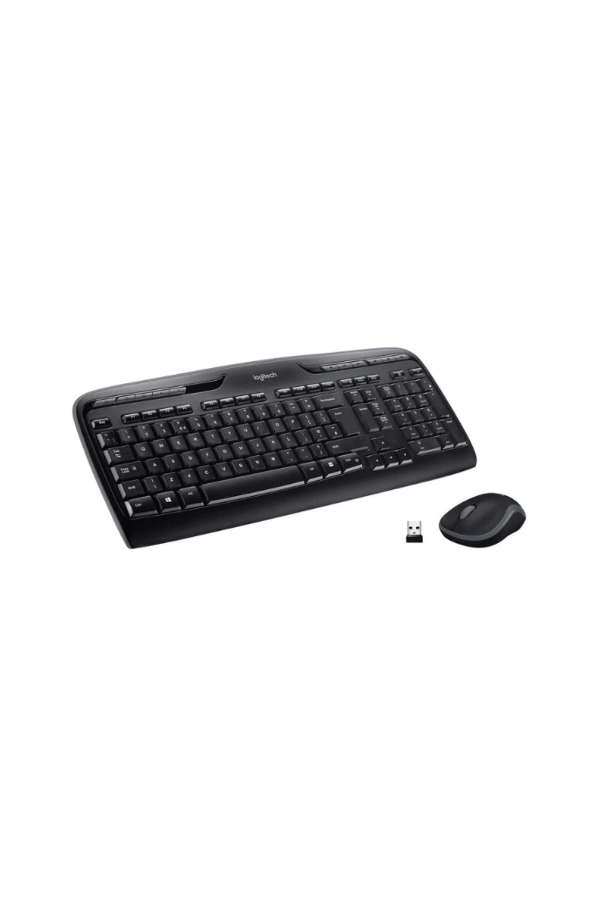 logitech-لوحة مفاتيح وفأرة MK330 بتصميم عربي/إنجليزي - رمادي 1