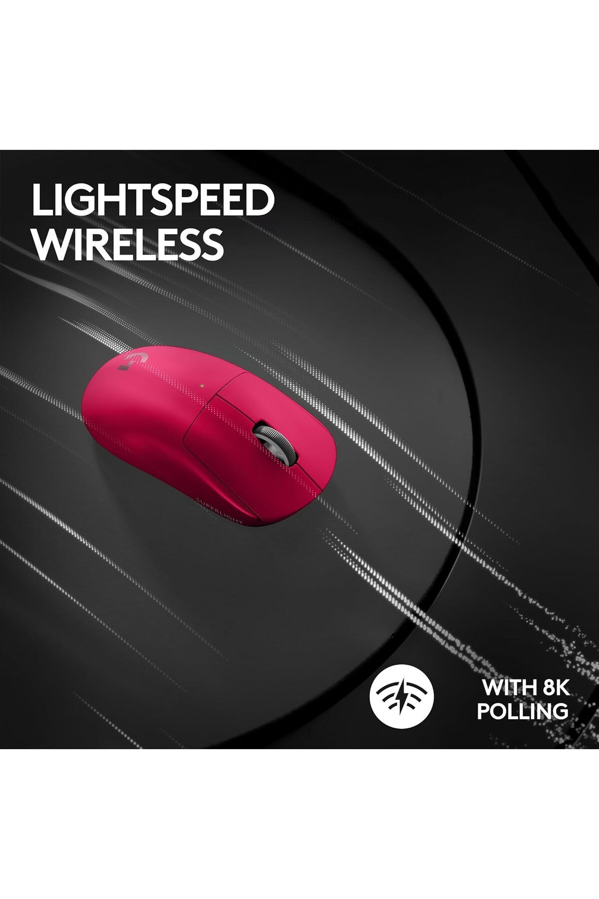 Logitech G-ماوس الألعاب اللاسلكي PRO X SUPERLIGHT 2 LIGHTSPEED، خفيف الوزن، مفتاح LIGHTFORCE الهجين 8