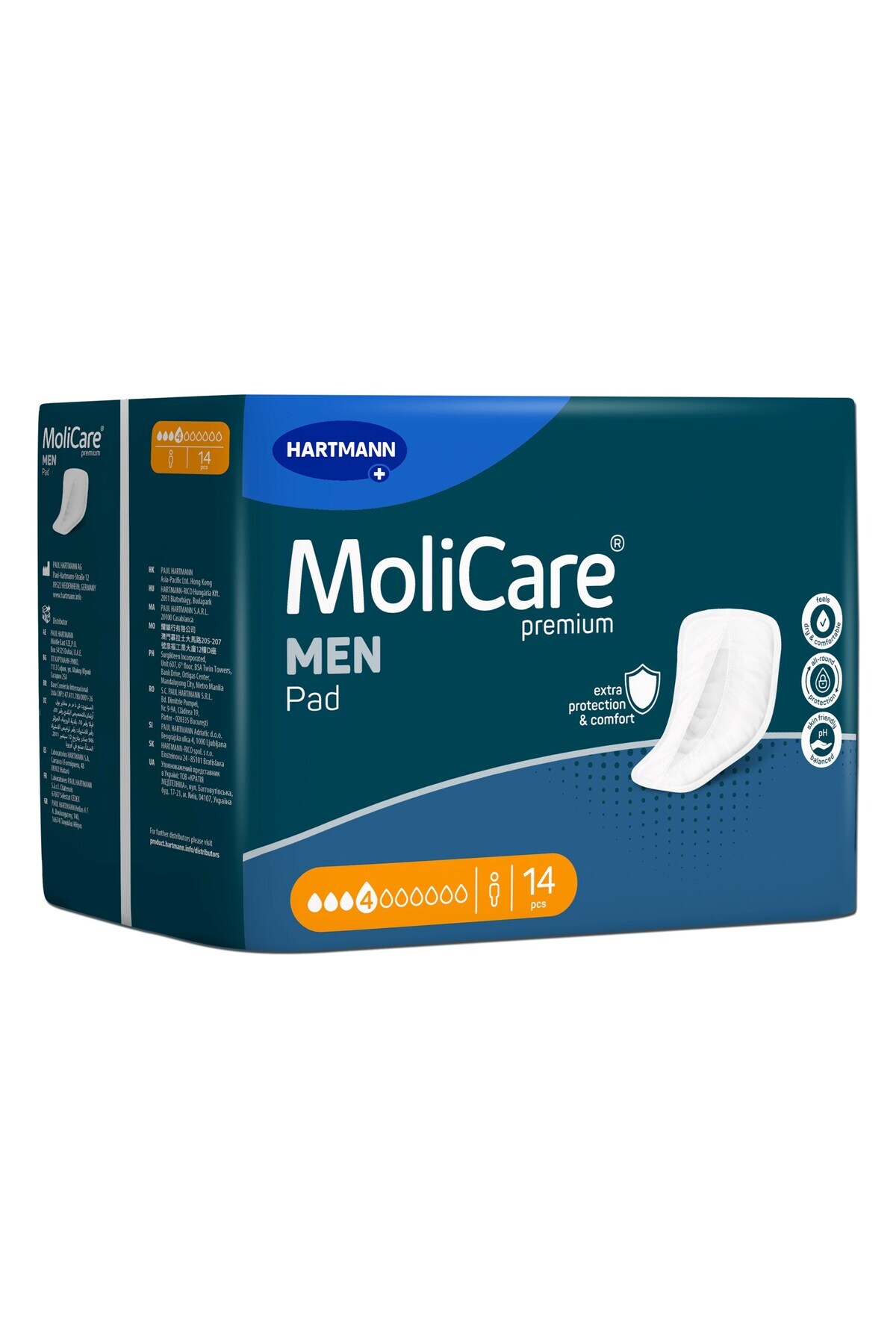 MOLICARE MEN PAD 4 DAMLA ERKEK MESANE PEDİ 14 LÜ* 6 PAKET
