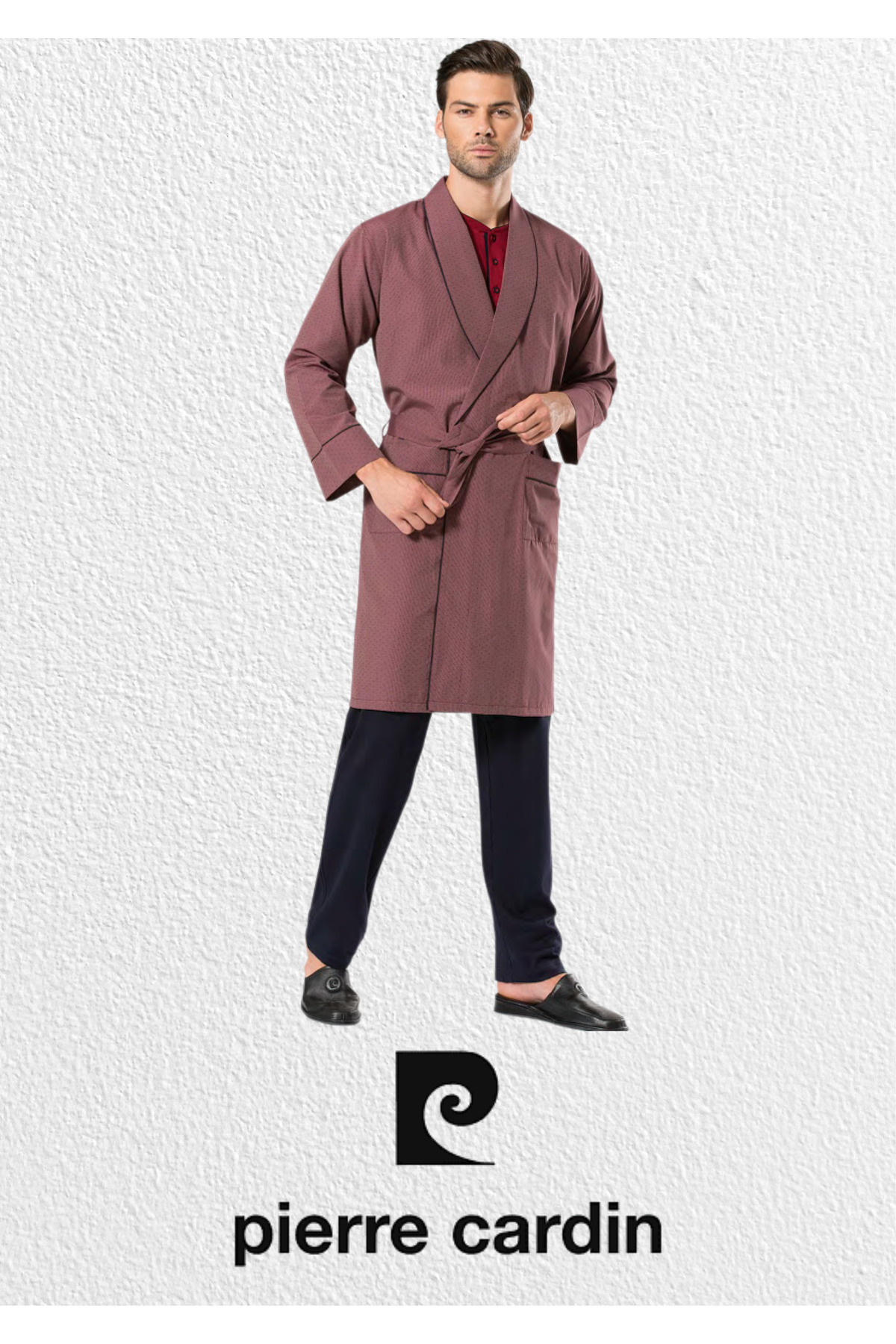 ست پیژامه مردانه راسته فاق نرمال آستین بلند | پیر کاردین Pierre Cardin L1.PC.5560.002 - تصویر 2