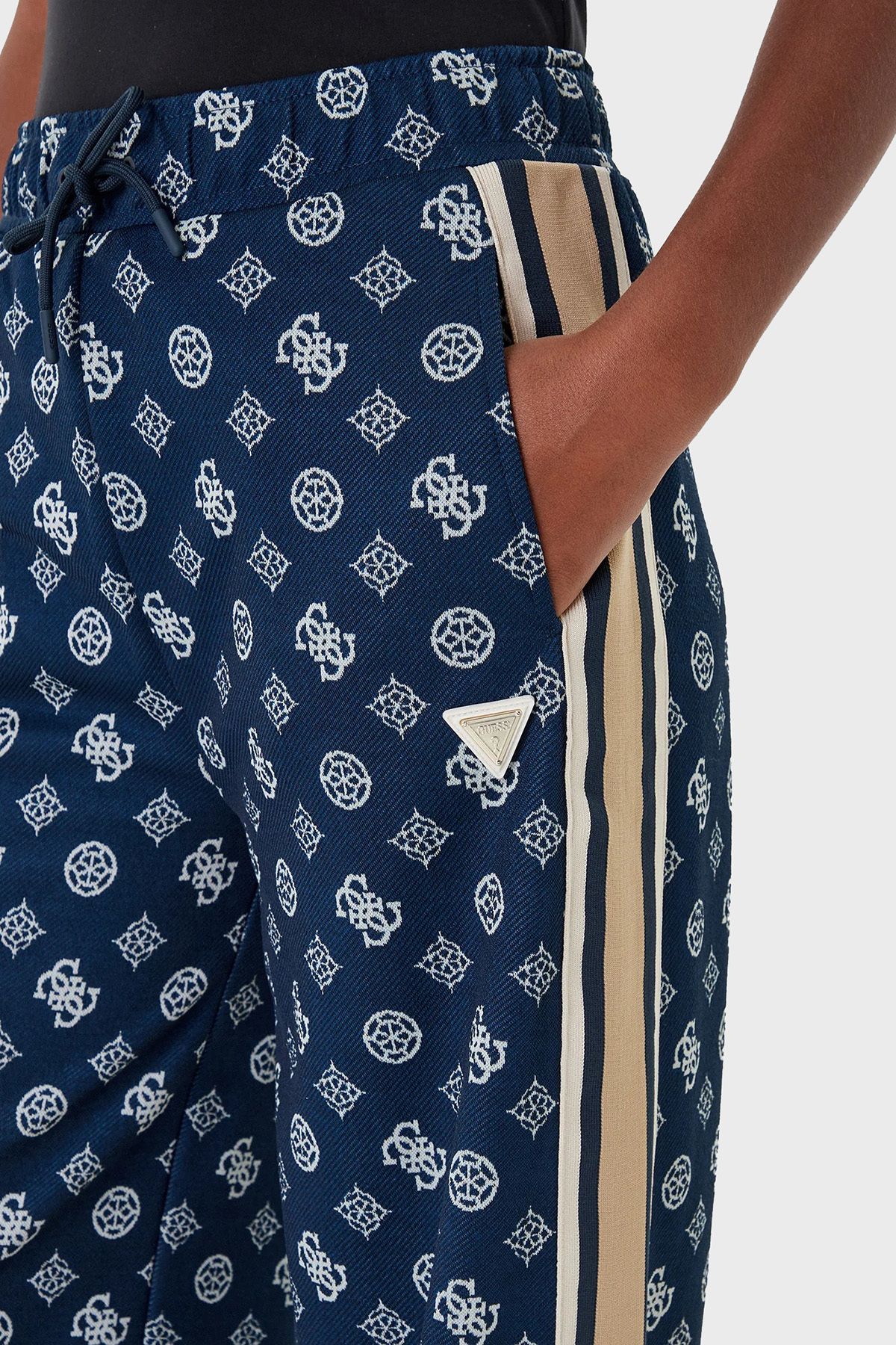 Guess-Peony 4g Logo Printed Regular Fit High Waist Jogger Pants V5Yb10K0282 Pants V5Yb10 4