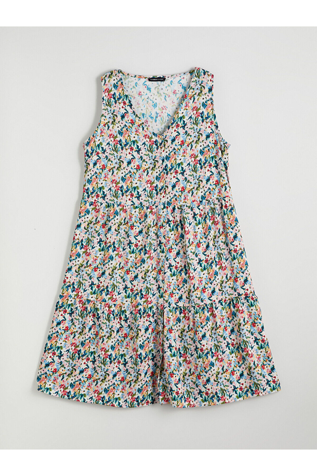 LC Waikiki-Rochie florală în linie A cu decolteu în V 5