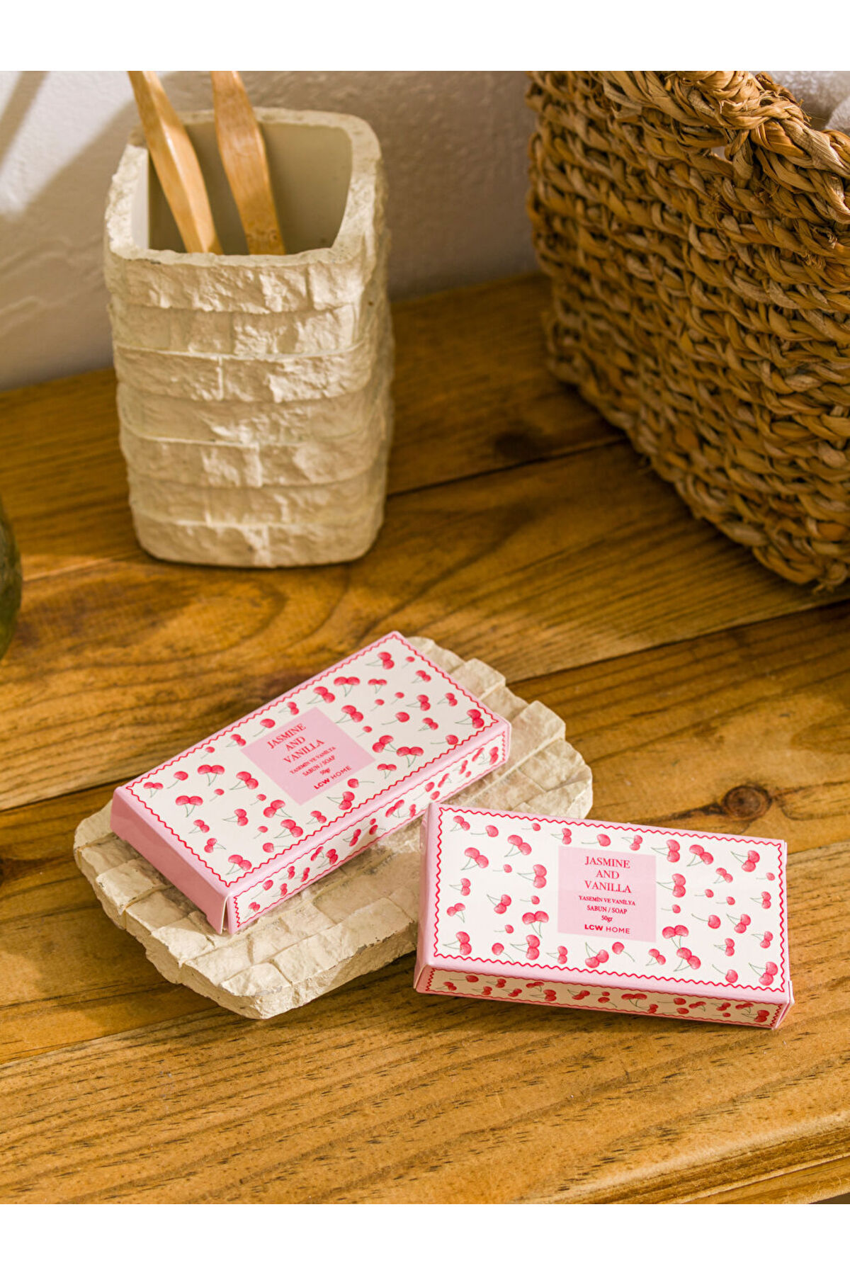 LC Waikiki-Create Your Style from Uzg Store |   Jasmine and Vanilla Scented Solid Soap 2 Pack 50 Gr 4