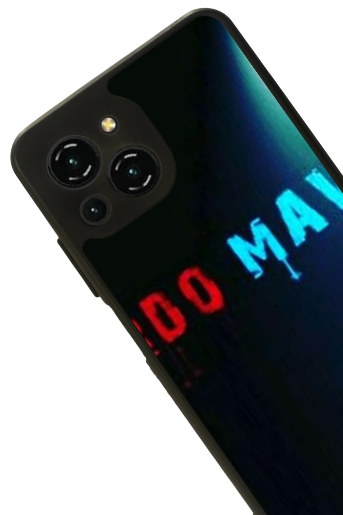 Reeder-S23 Pro Max Compatible Printed, Matte Black Color, Soft Silicone, Protective, Shock Absorbing Cover, Case 2