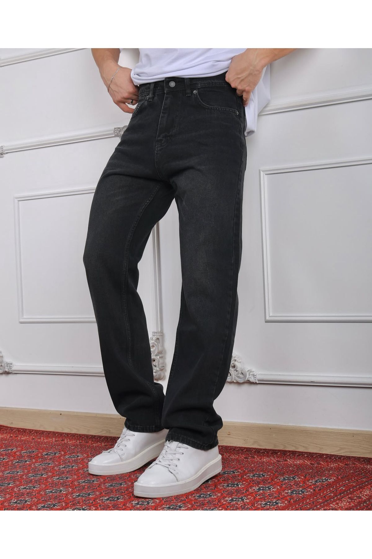wamoss Erkek Yeni Sezon Yıkamalı Baggy Pantolon FBGK 2025 görsel 3