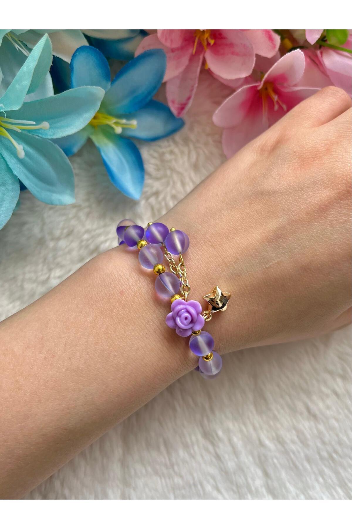 Beykan handmade-Dance of Light Matte Elastic Bracelet 1