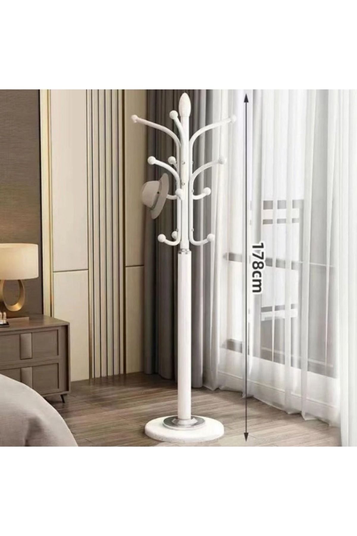 smart home-Metal clothes hanger and rack with hooks, metal clothes rack with a height of 179 cm - metal rack 2