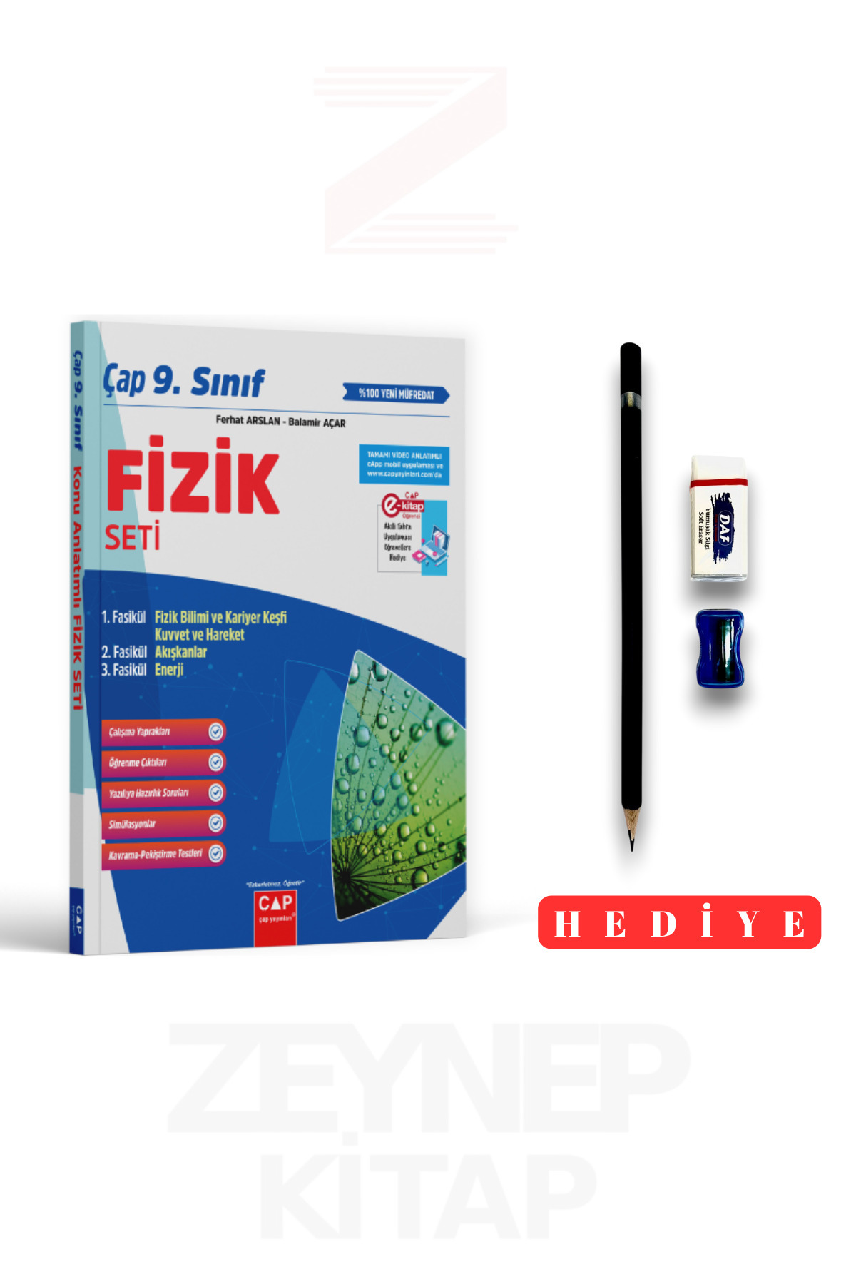 Çap Yayınları 9.Sınıf Fizik Fasikül Seti 2025-26 (Kalem Seti