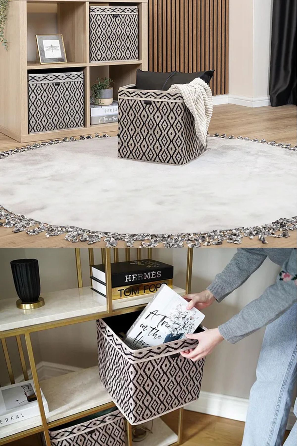 ALAS-Bohe Shelf Organizer Organizer Box, Storage Box, 30 X 30 X 30 cm 3