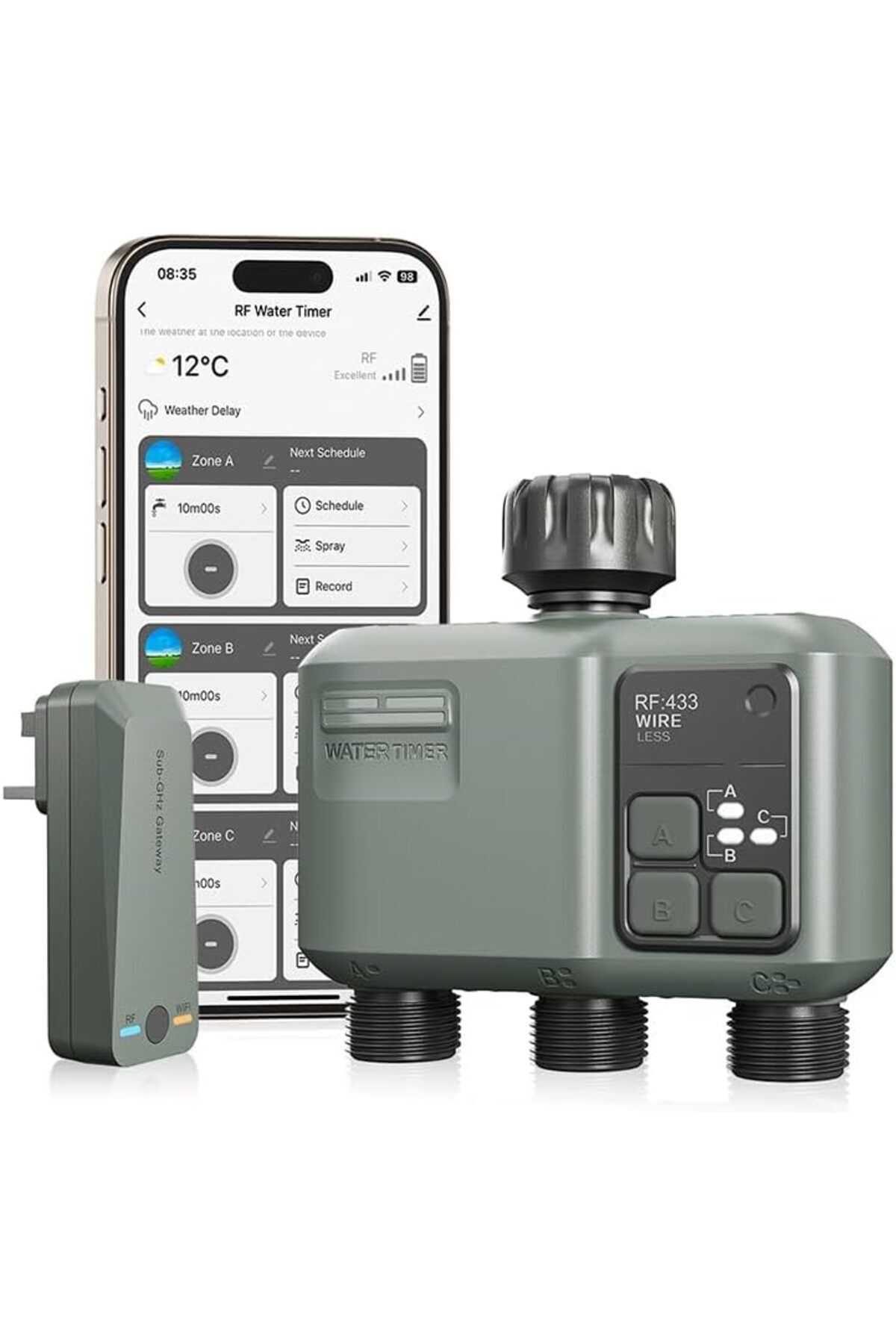 Egardenkart-Water Timer WiFi - Multifunctional Sprinkler Timer for Automatic Irrigation System | Spr 1