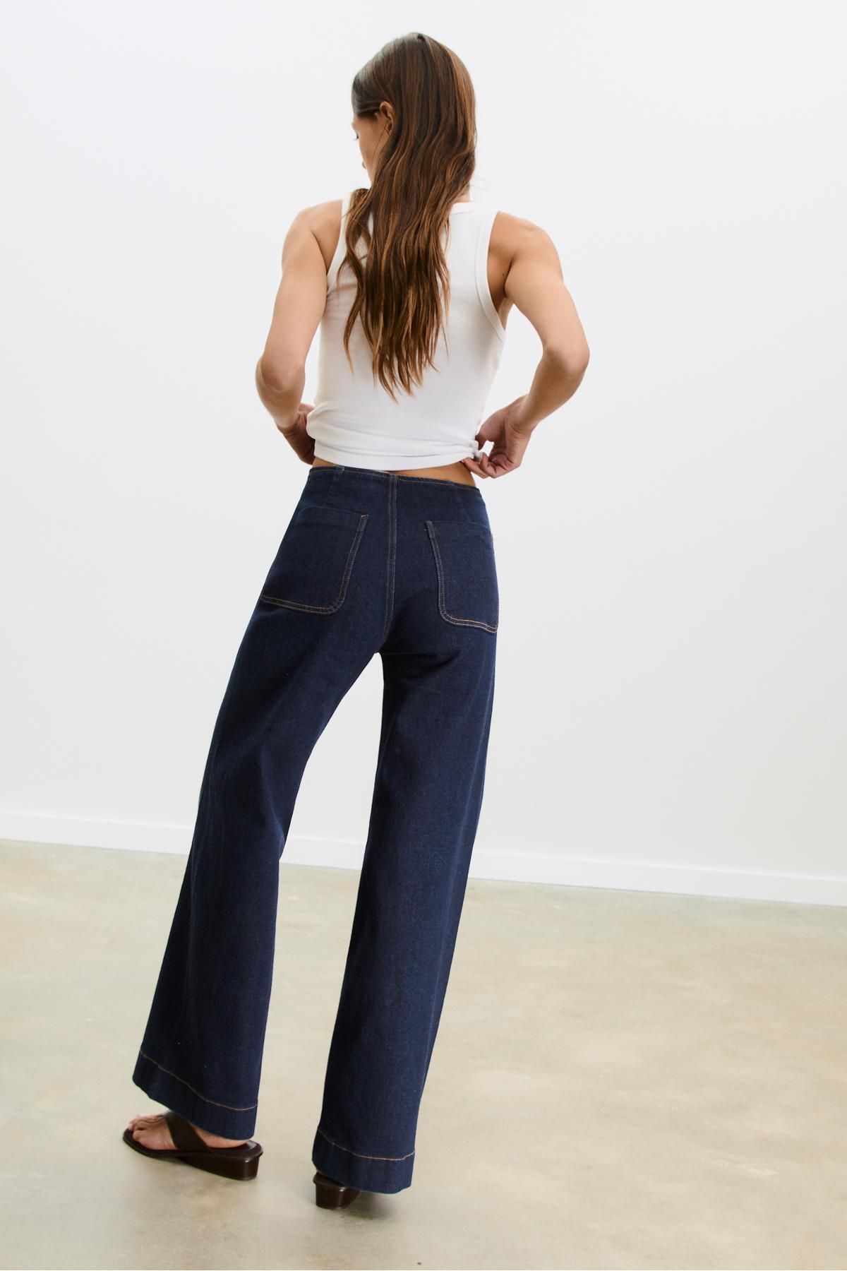 Stradivarius-D77 Minimalist jeans with pockets 4