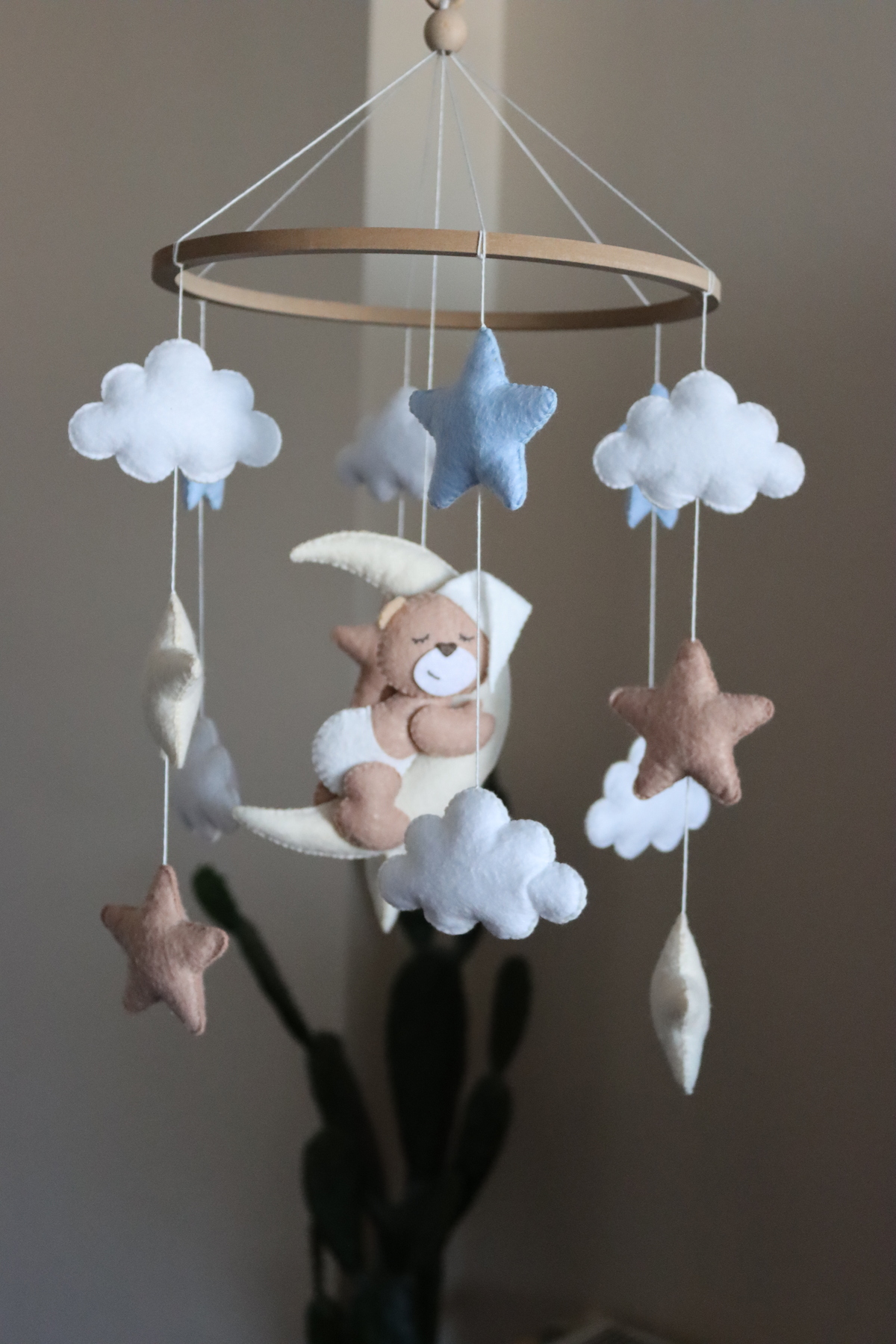 Asilbebe Kahverengi Ayıcıklı Müzikli Bebek Dönencesi fotoğrafı 2 (önizleme)