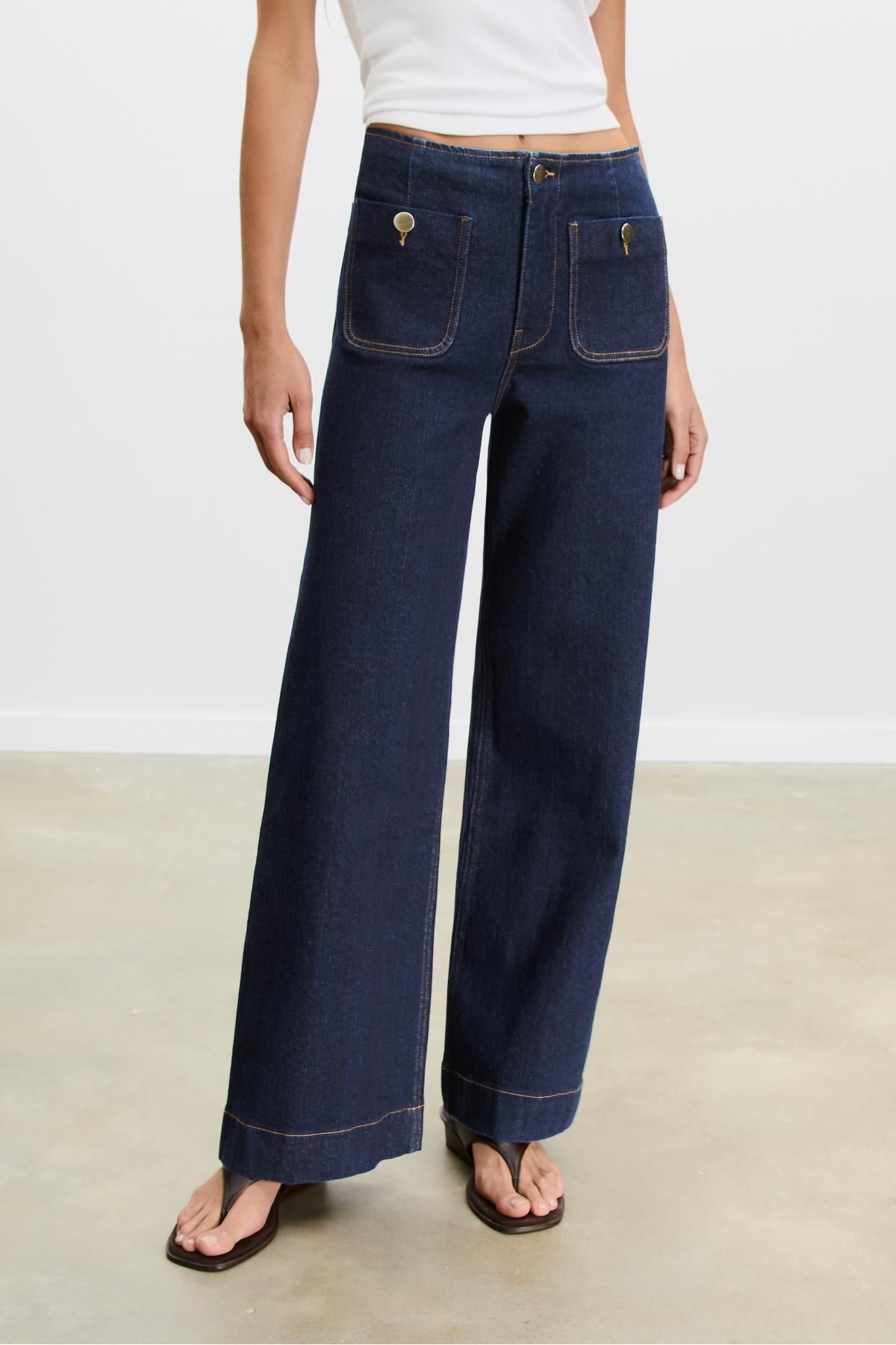 Stradivarius-D77 Minimalist jeans with pockets 2