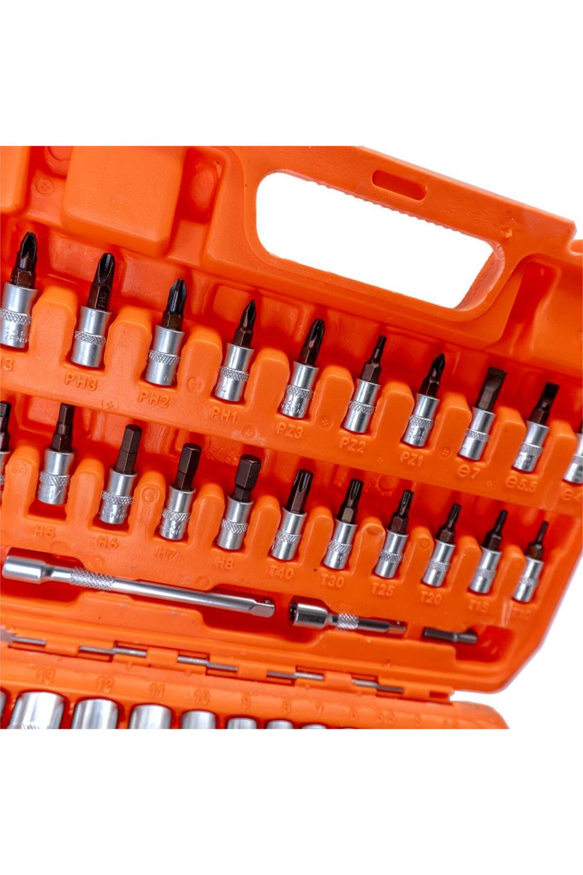 Titi-6388 Bit Set with Socket and Socket 1/4" - 53 Pieces (72 Teeth Ratchet) 5