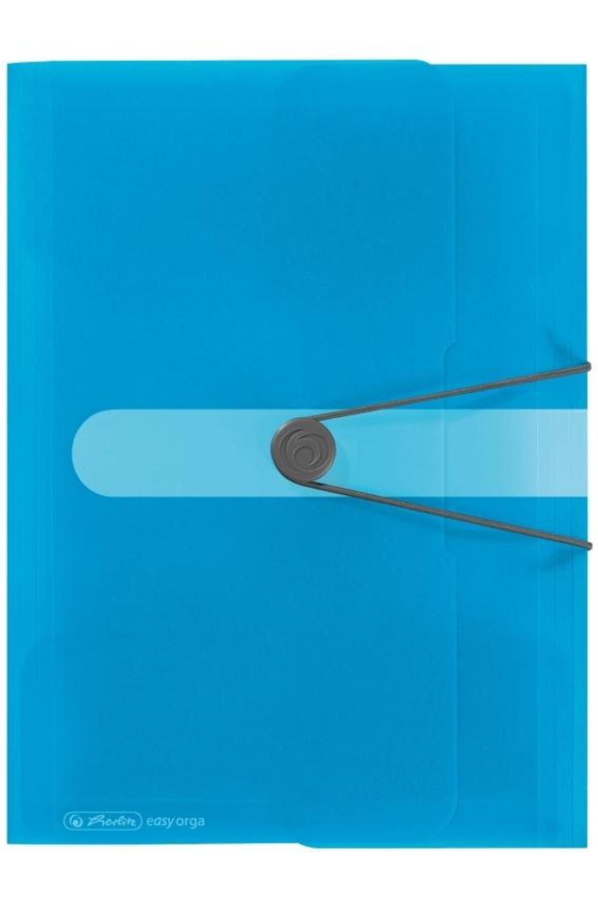 Herlitz-PP FOLDER A4 30MM EOTG BUTTON CLOSURE WITH ELASTIC, A 1