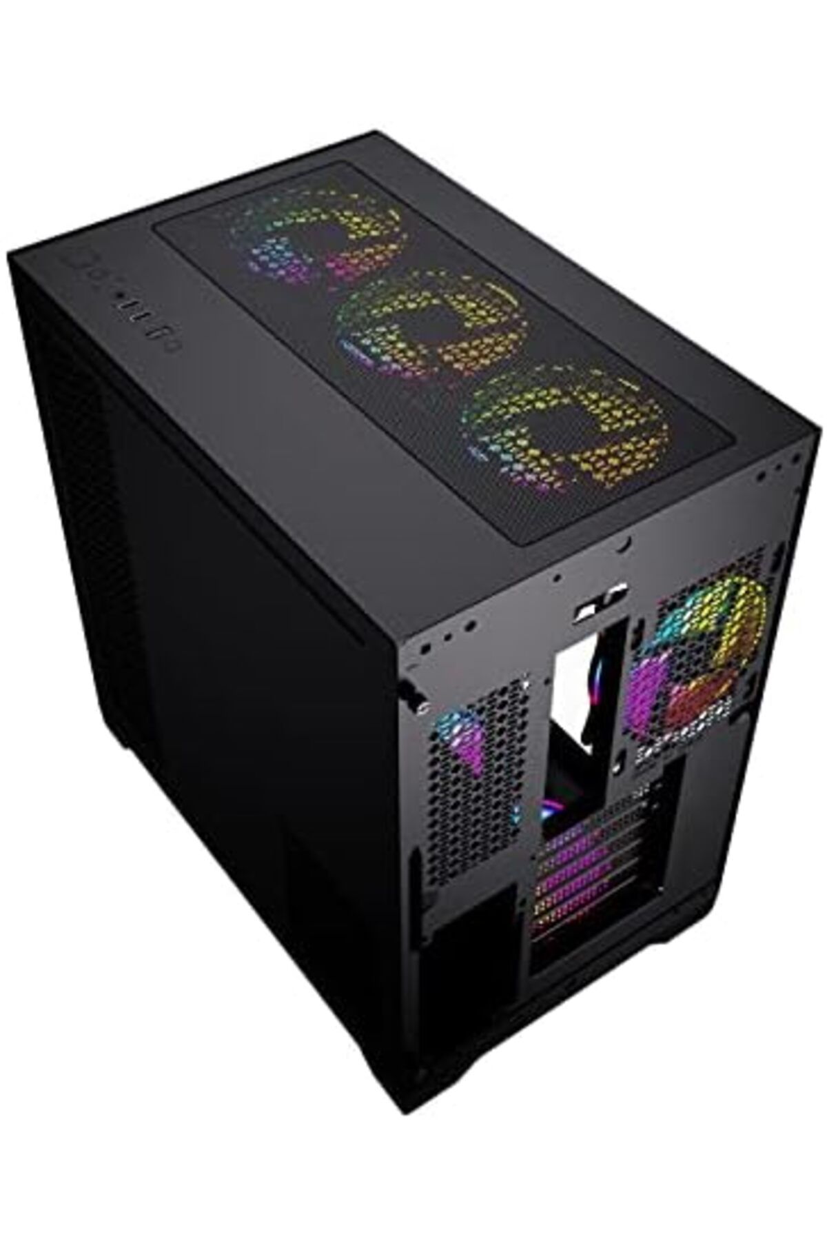 Twisted Minds-Gaming Computer Case Bullet-07 ATX Mid Tower by Twisted Minds with 6 ARGB LED Fans, 4 Included, Sync 5
