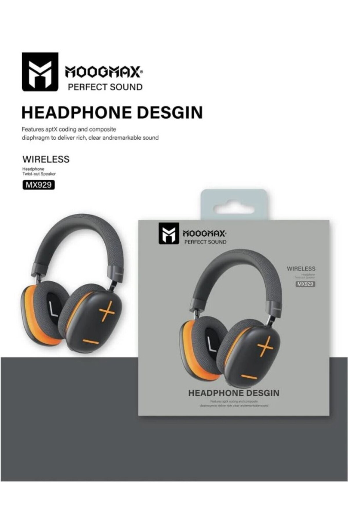 MOOGMAX-Moog Max Noise Cancelling Bluetooth Headset 1