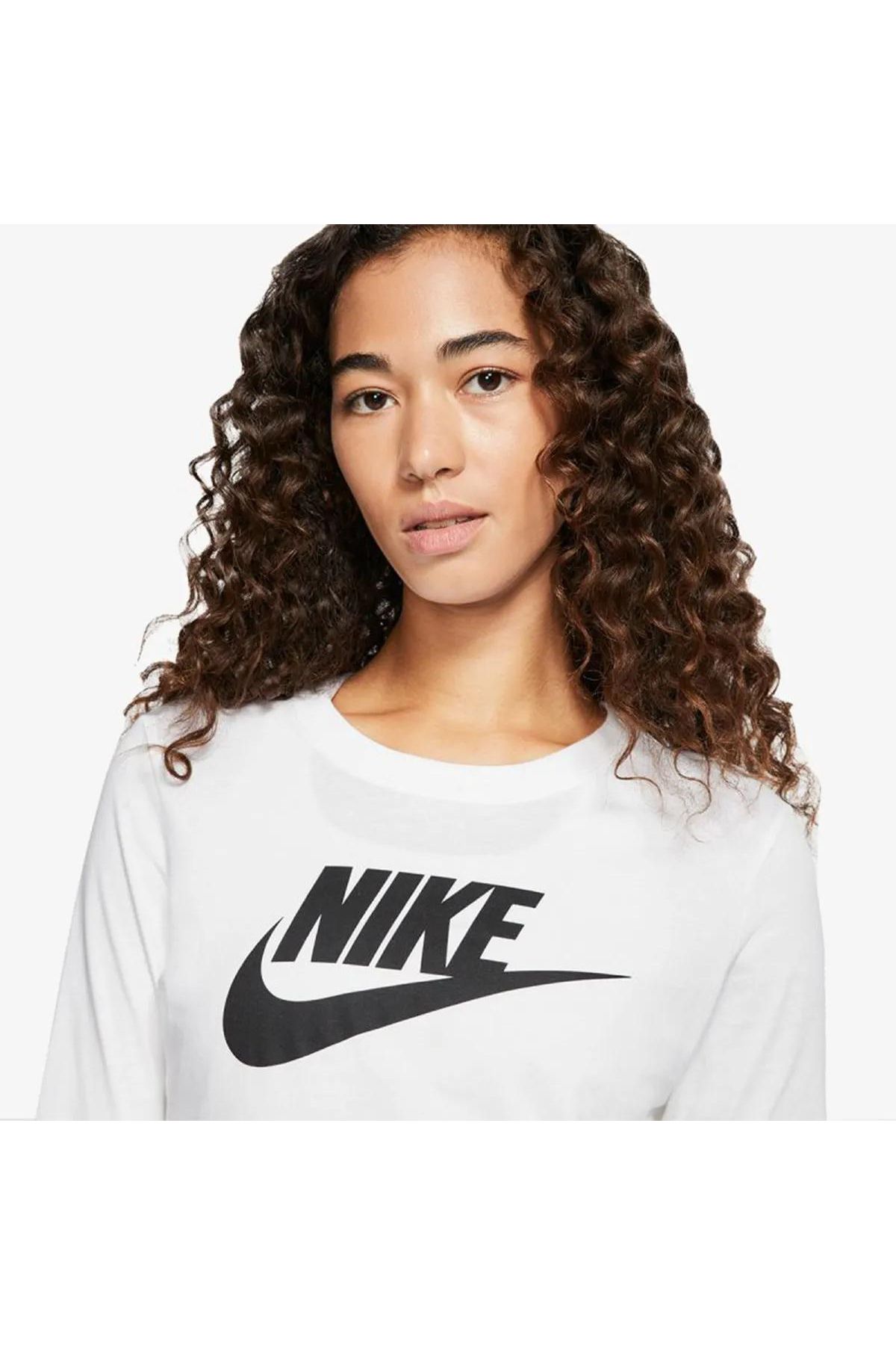 Nike-W Nsw Tee Essntl Ls Icon Ftr XS XS INTL 3