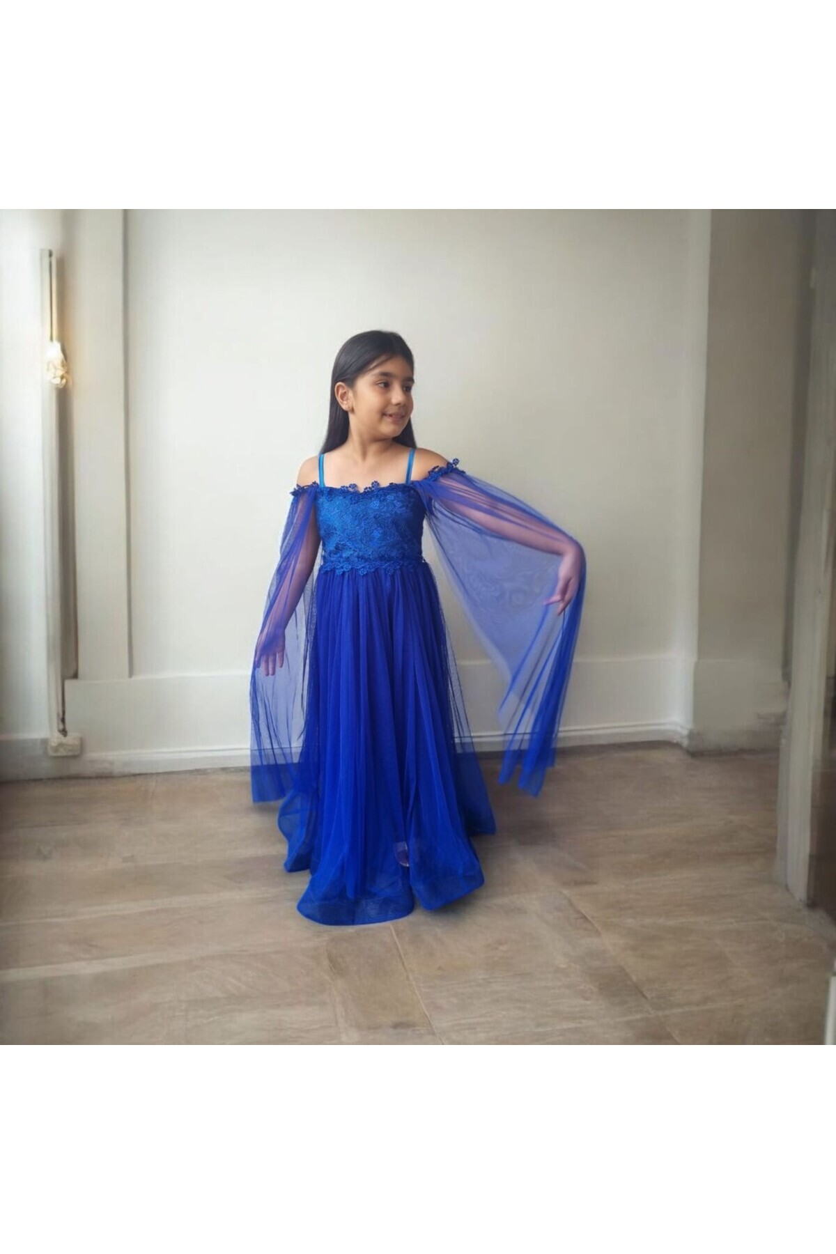 Ahsenimbebe DANTELLİ ROBA KIZ ÇOCUK ABİYE