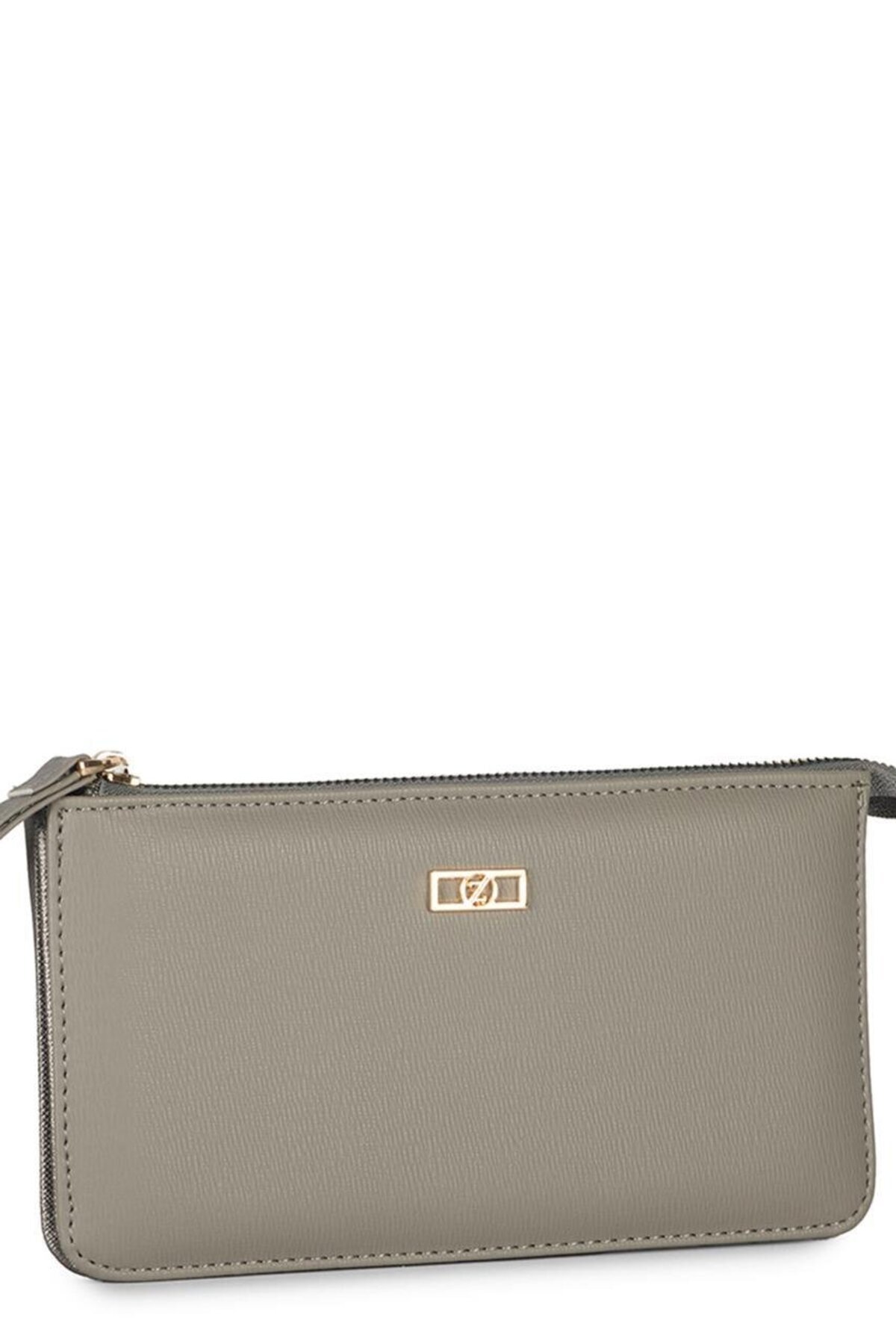 کیف پول خاکستری تیره با جزئیات دستبند ZC021 Zühre