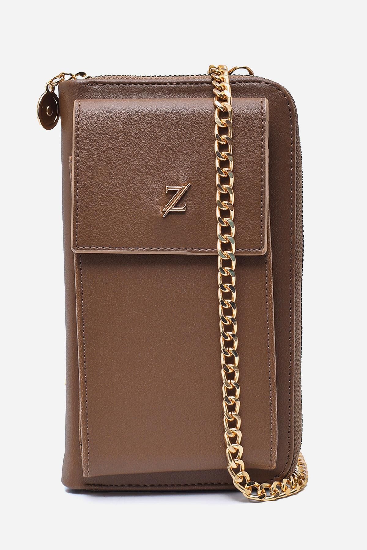 Zühre-Mink Wallet with Chain Strap Zc011 2