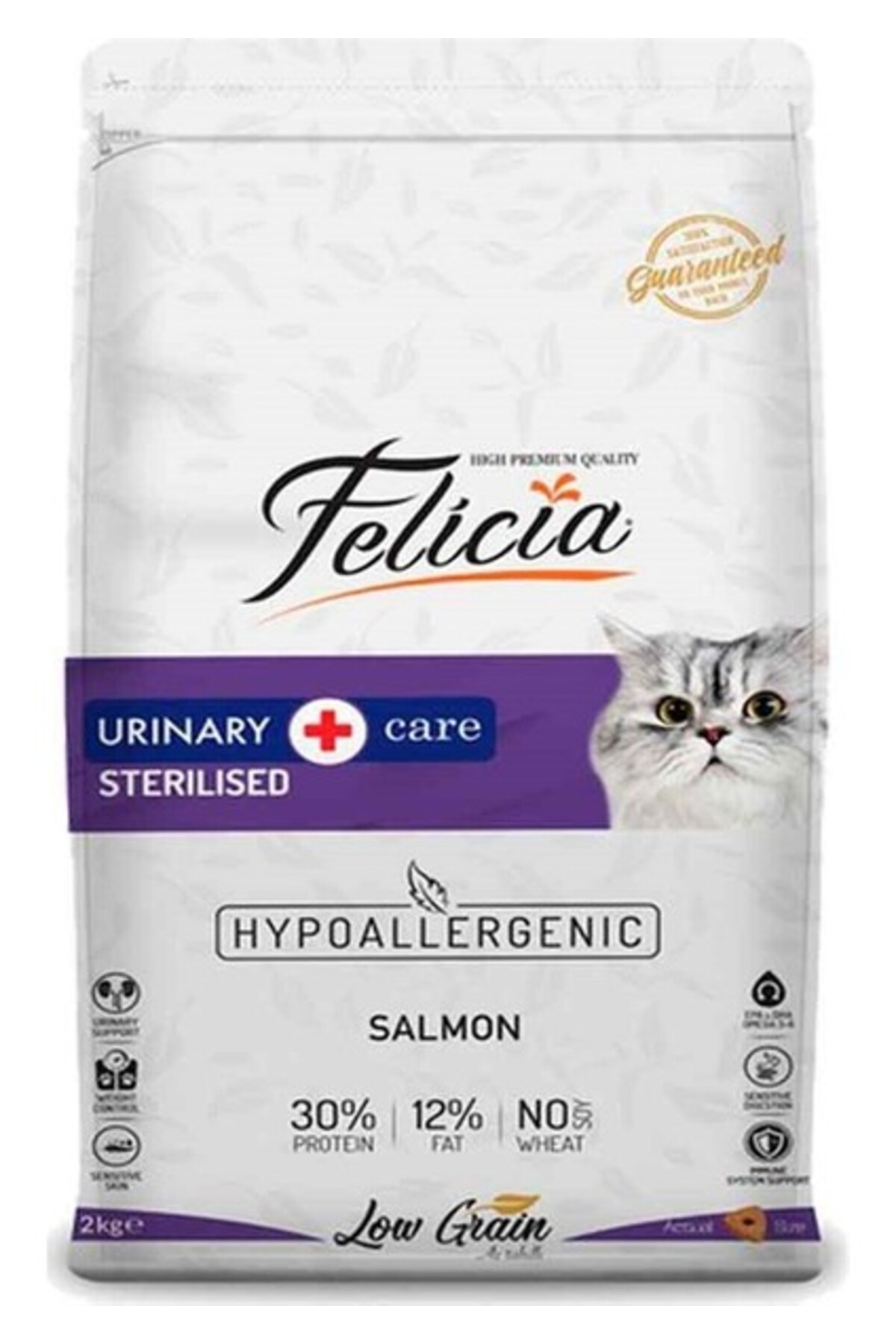 Felicia Az Tahıllı 2 kg Sterilised Somonlu Hypoallergenic