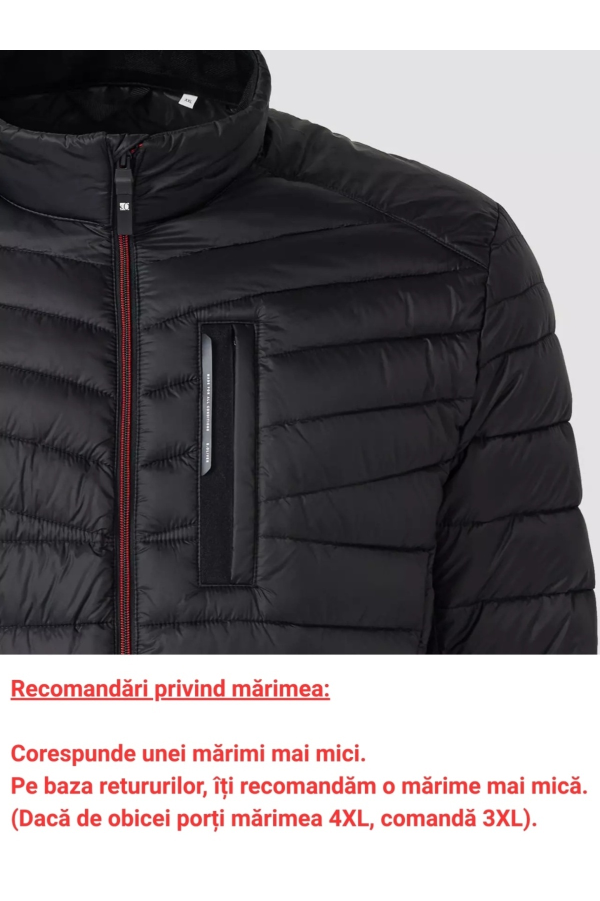 s.Oliver-Big Sizes Men's jacket, without hood with slant pockets and Regular fit 3