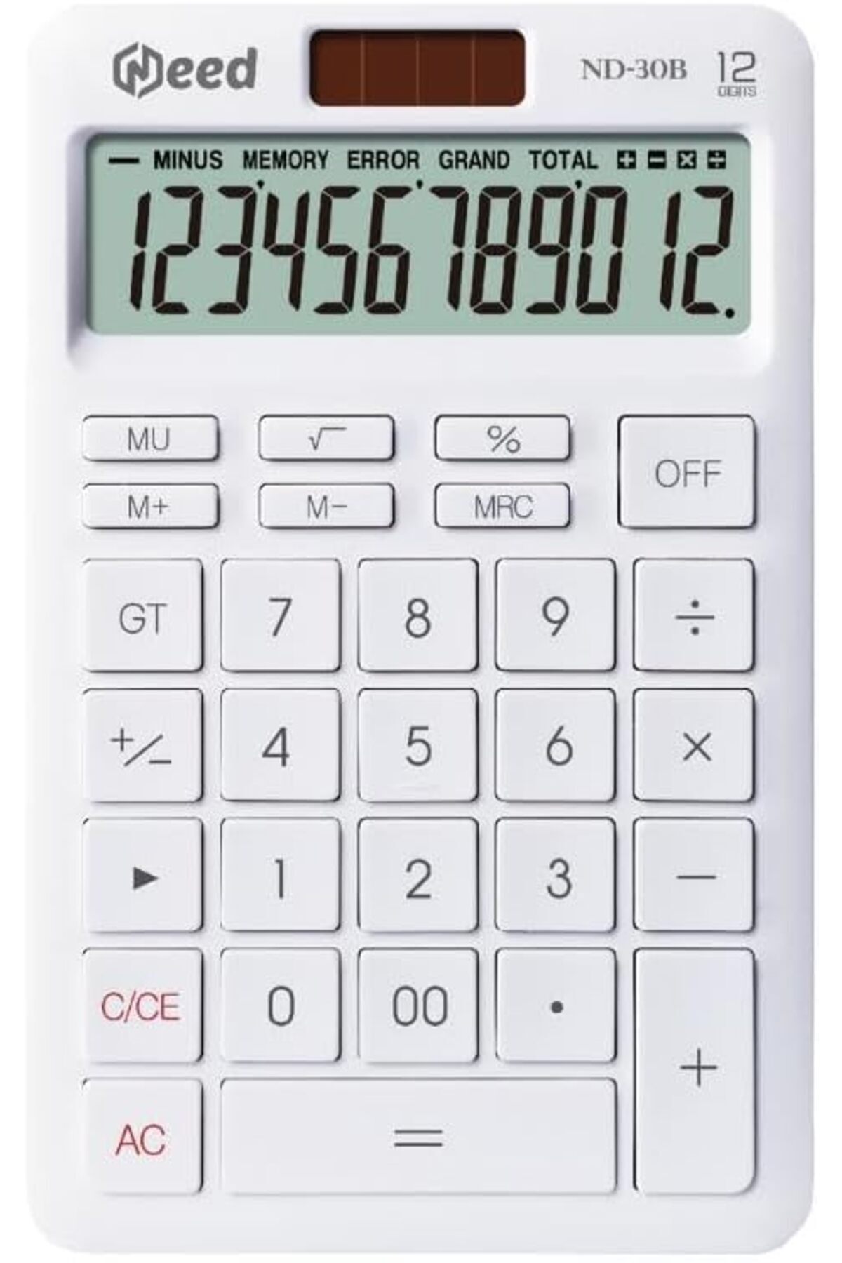 Delixa Need ND-30B Pastel Beyaz Hesap Makinesi