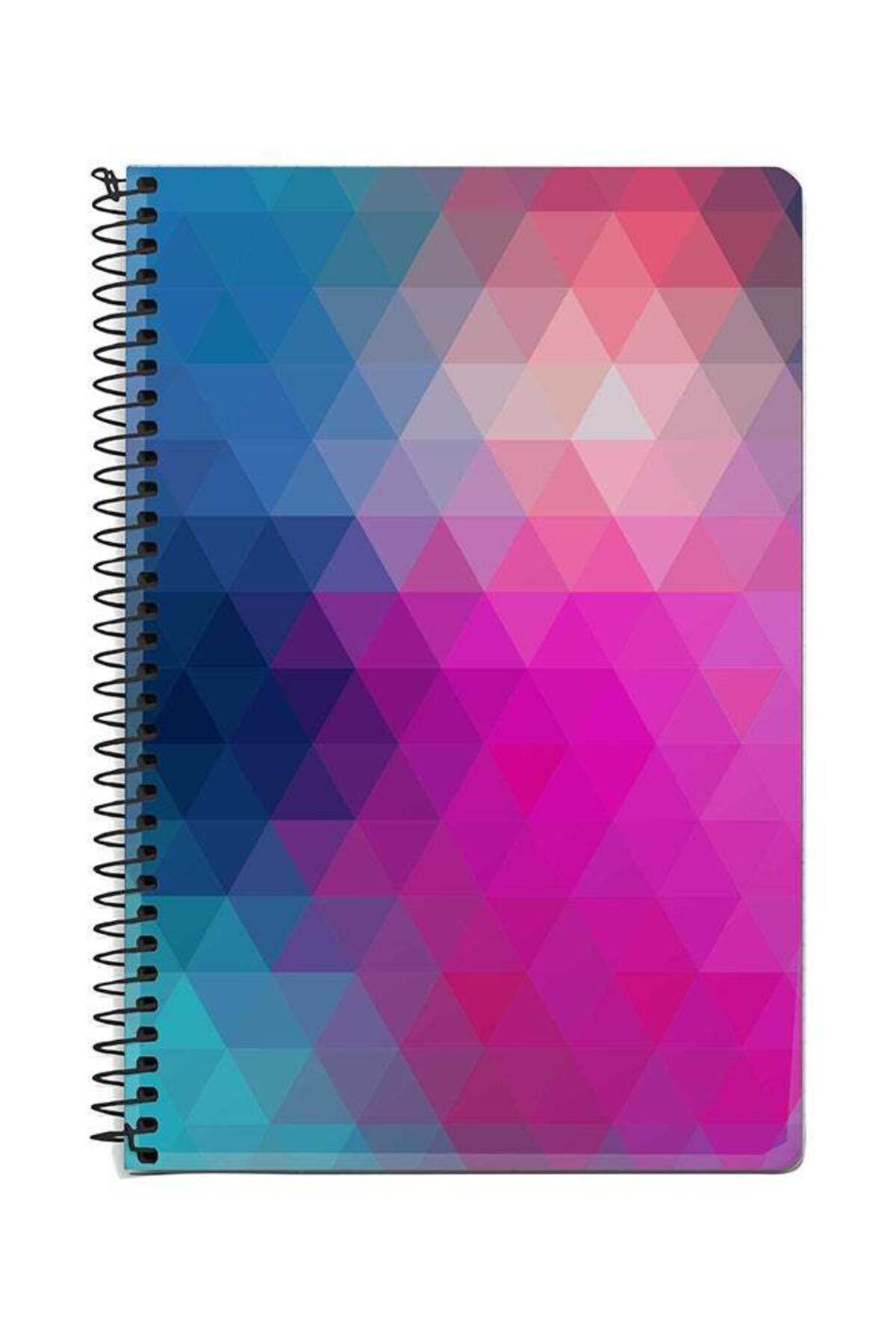 Stylizedd-Violet Prism A5 Spiral Notebook Multicolour 1
