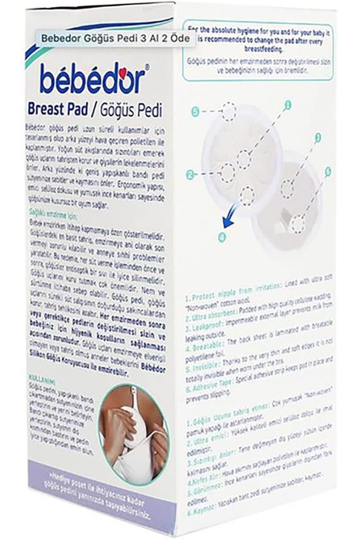 Hype Store 660 Göğüs Pedi, Çok Renkli, 0.16 kg fotoğrafı 2 (önizleme)