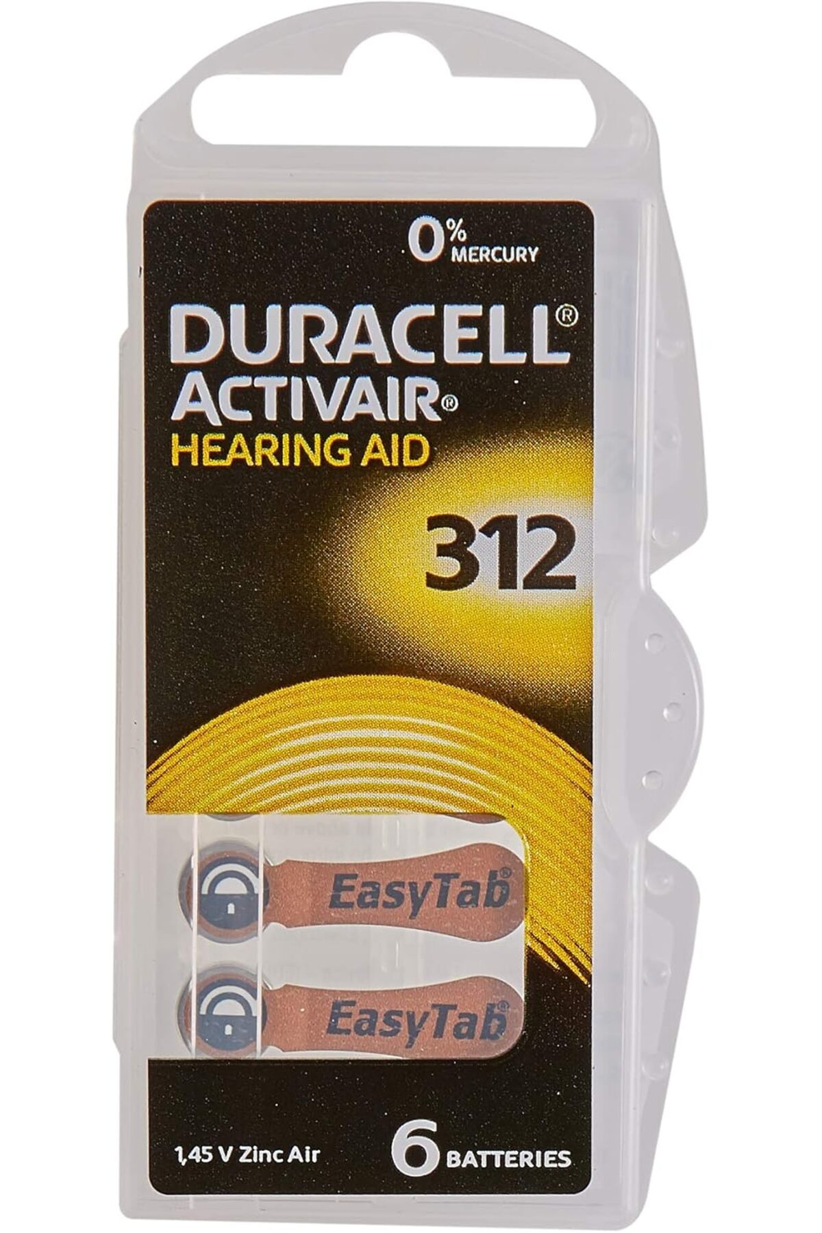 Delixa Easytab DA 312 - Pil tipi 312 olan tüm işitme cihazları için, 10 x 6 adet