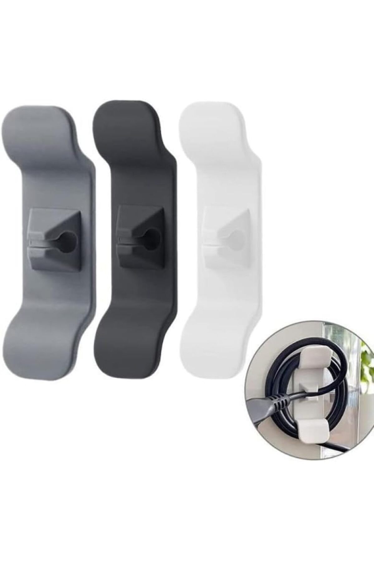 Hepta Collection Orret Home 6 Adet Yapışkanlı AirFrey Tost Makinesi ve Küçük Mutfak Aletleri İçin Kablo Düzenleyici,