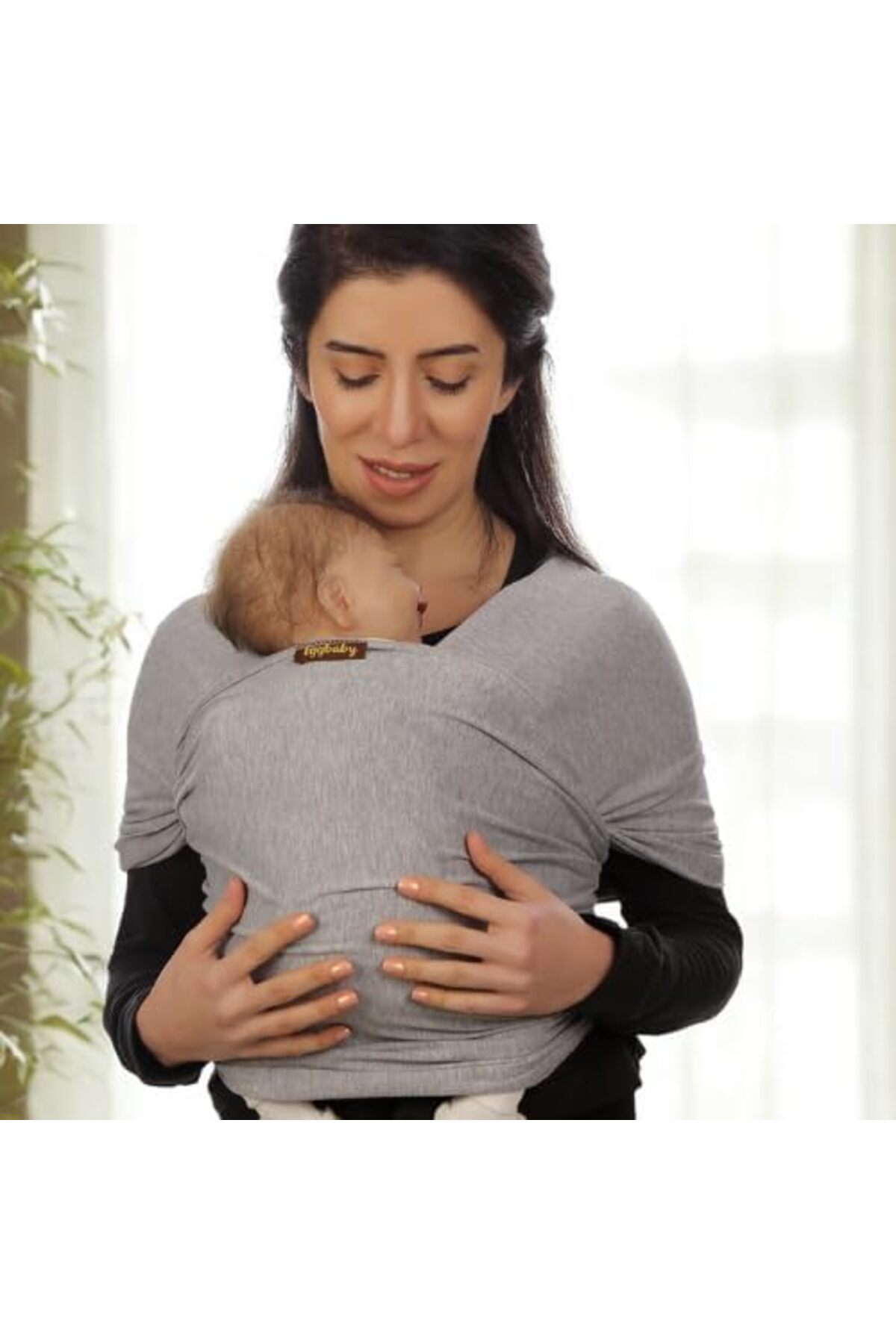 Hype Store Eggbaby Esnek Wrap Sling Gri fotoğrafı 2 (önizleme)