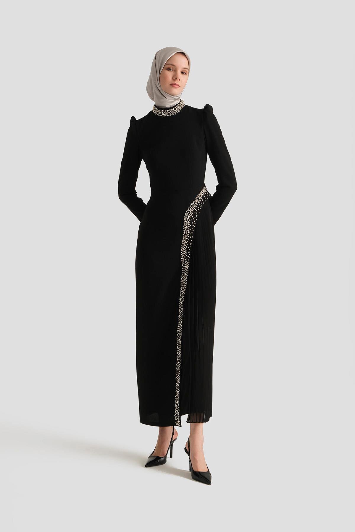 لباس شب 25YD9181 مشکی Armine