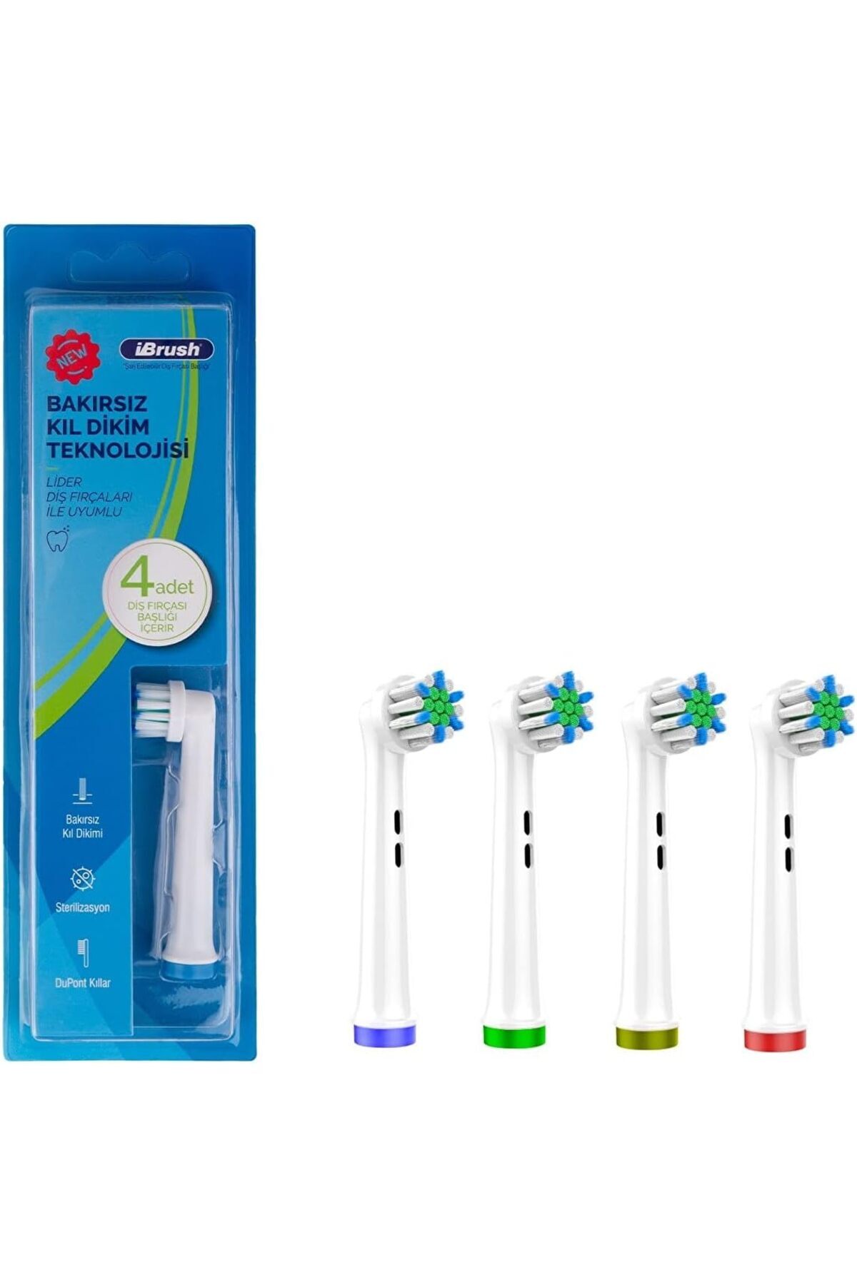 Hepta Collection iBrush Ultra Sensitive Pro Diş Fırçası Başlığı Şarjlı Diş Fırçası ile uyumlu Yedek Başlık ...