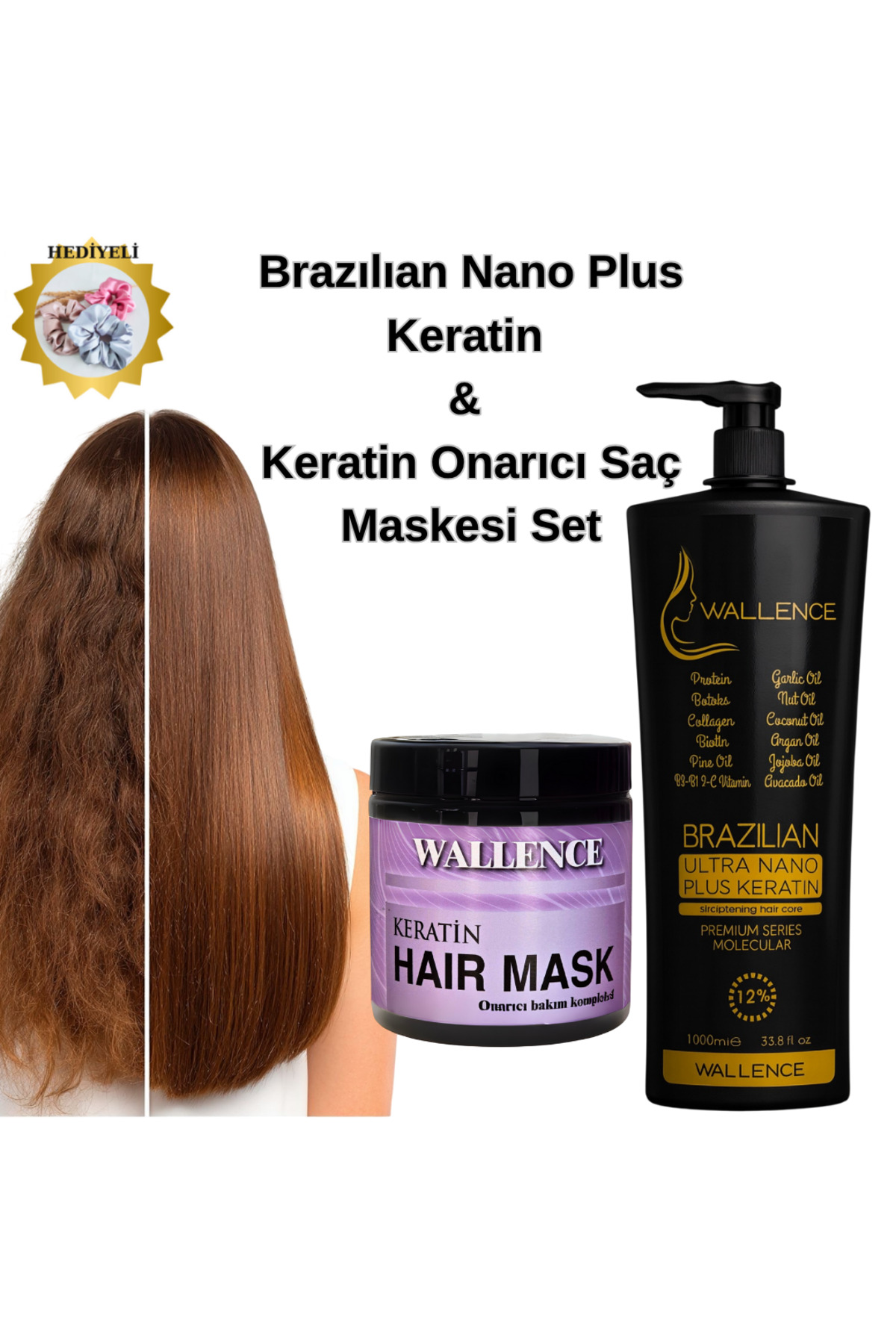wallence Brazilian Ultra Nano Plus Keratin & Keratin Hair Mask 2