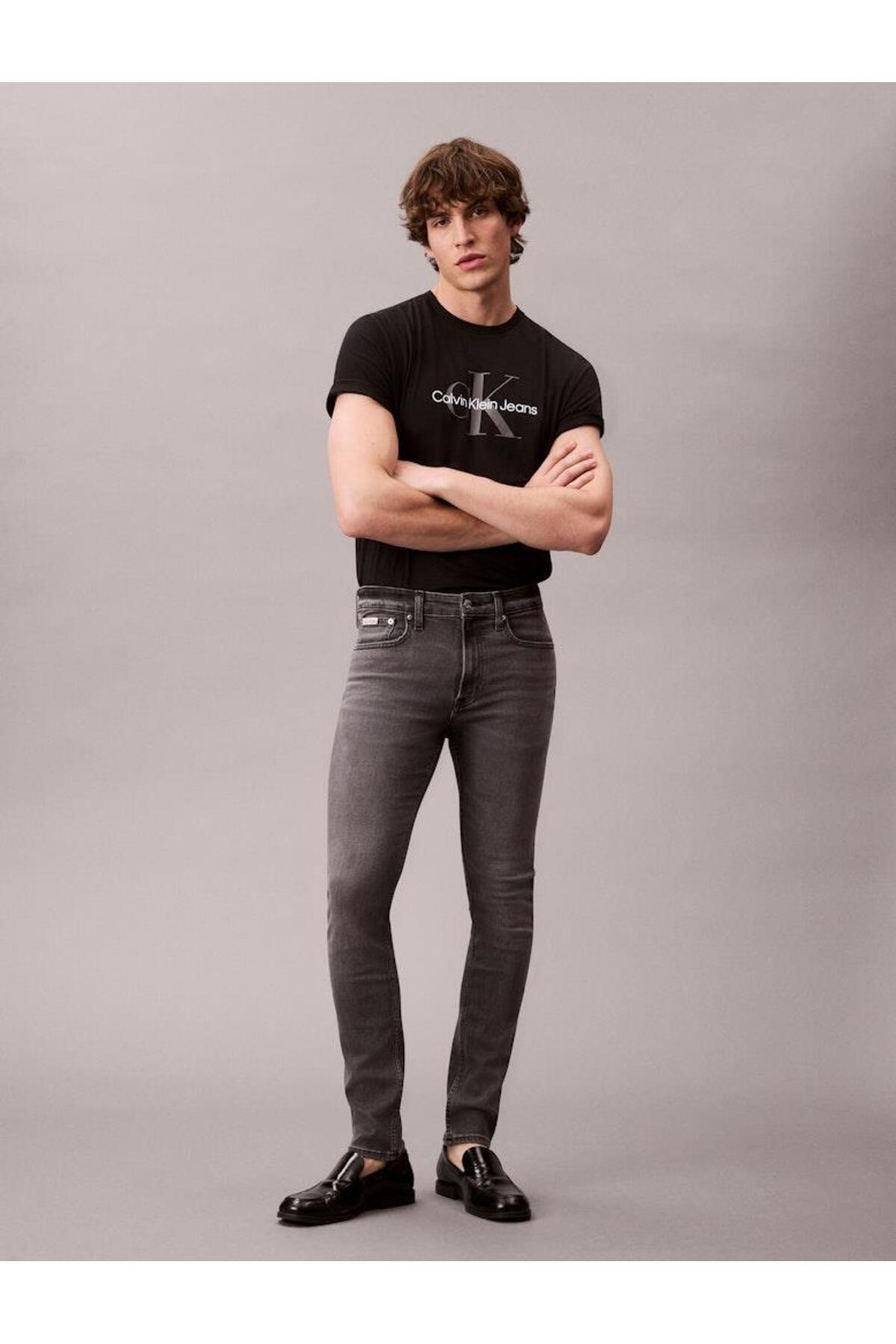 کالوین کلین شلوار جین SLIM TUMBLED ROCK ECO COOL
