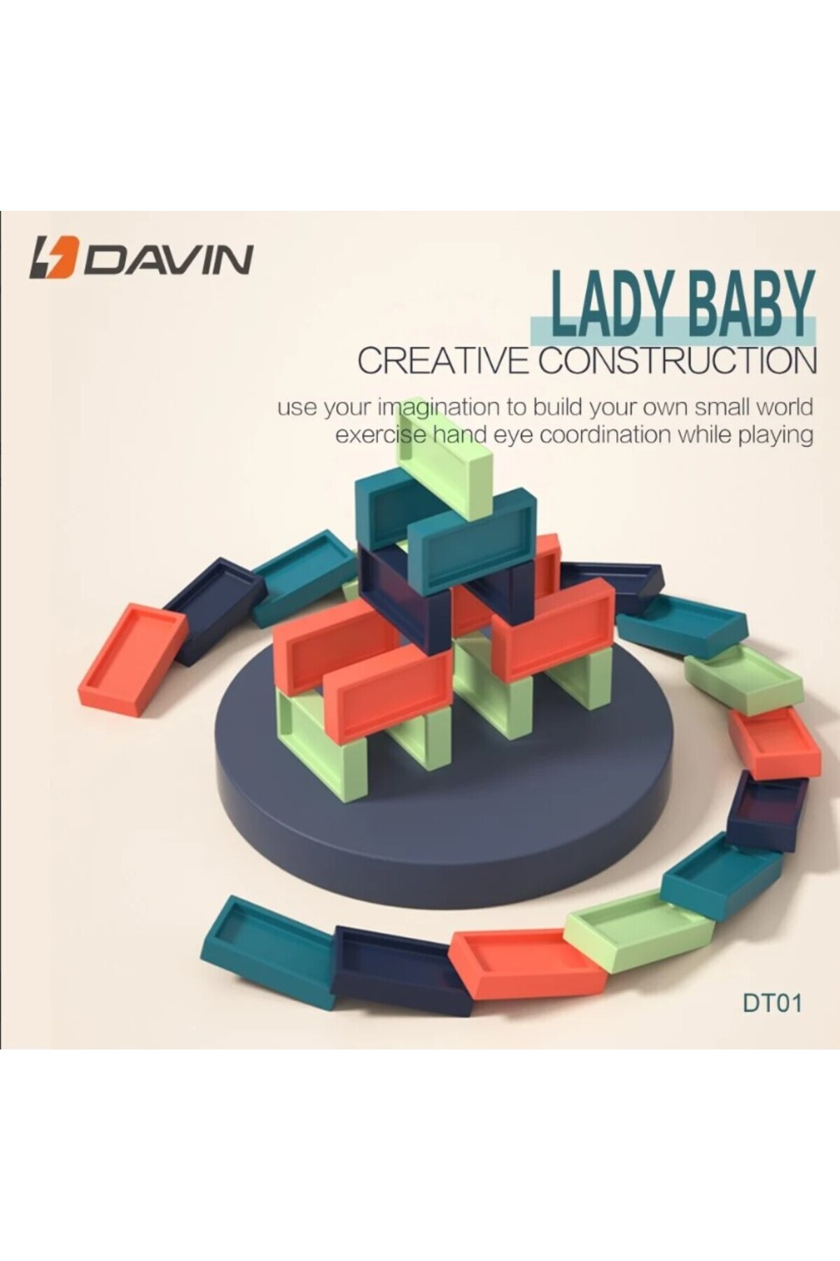 davin-Davin - Domino Train Game Model DT01 Multicolor 5