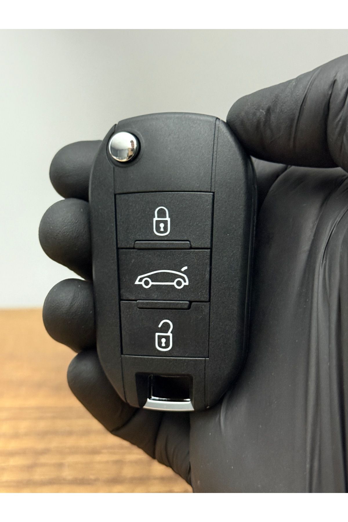 Luxe Aksesuarr-Citroen C3 C4 C5 Jumpy -Berllingo- C Elysee 3 Button Key Control Shell with Trunk 1