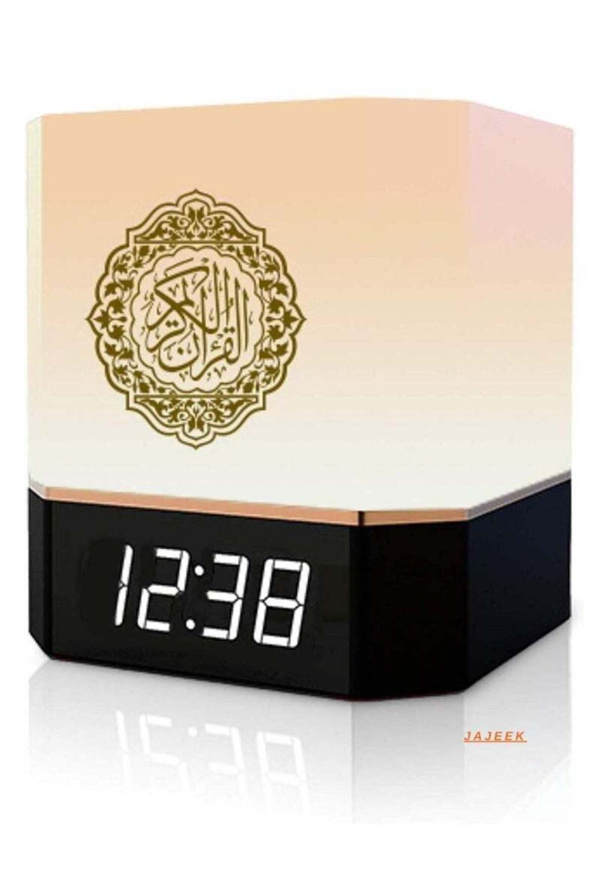 Generic-JAJEEK Full Quran Speaker with Lamp & Clock â€“ 14 Language Translations, 18 Reciters, Azan Setting 1