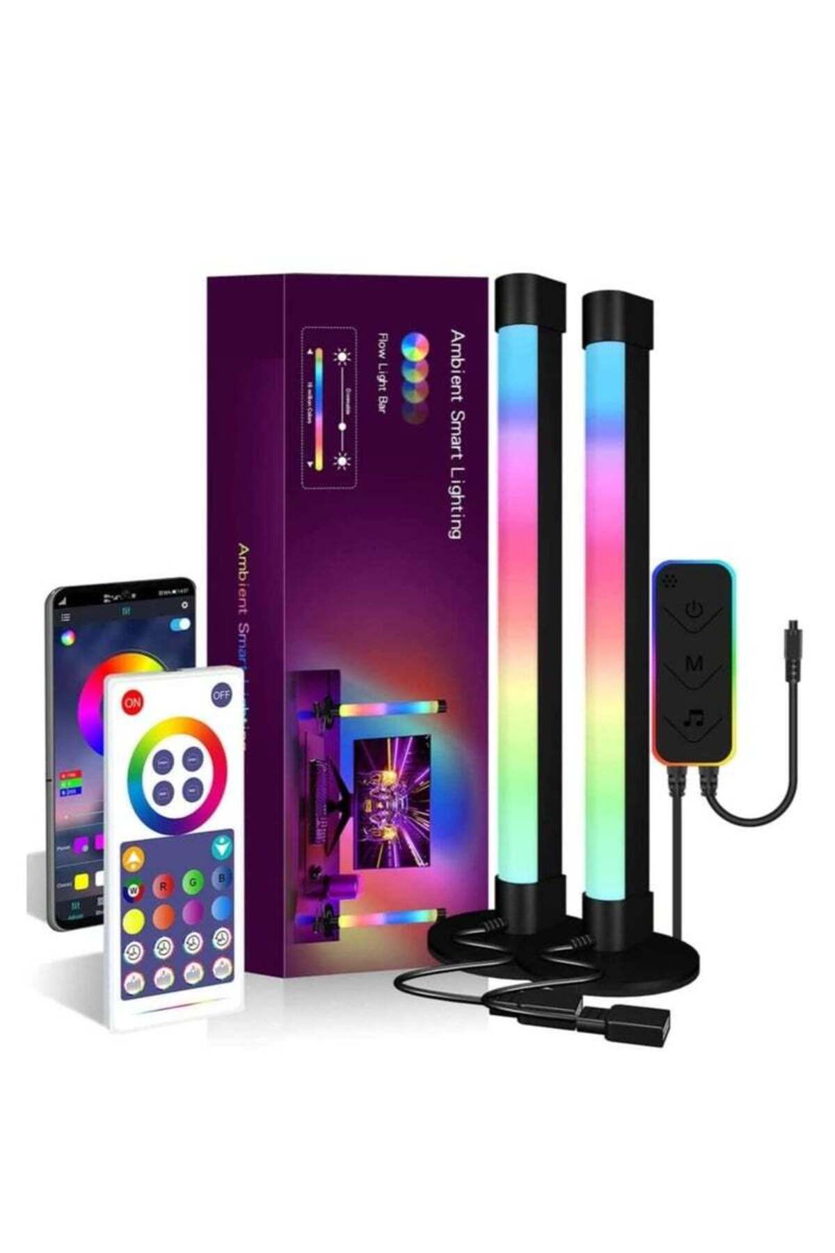 Generic-ELTRAZONE Smart RGB LED Light Bars, Ambient Lighting, Bluetooth Monitor Flow Light Bars with APP Co 1