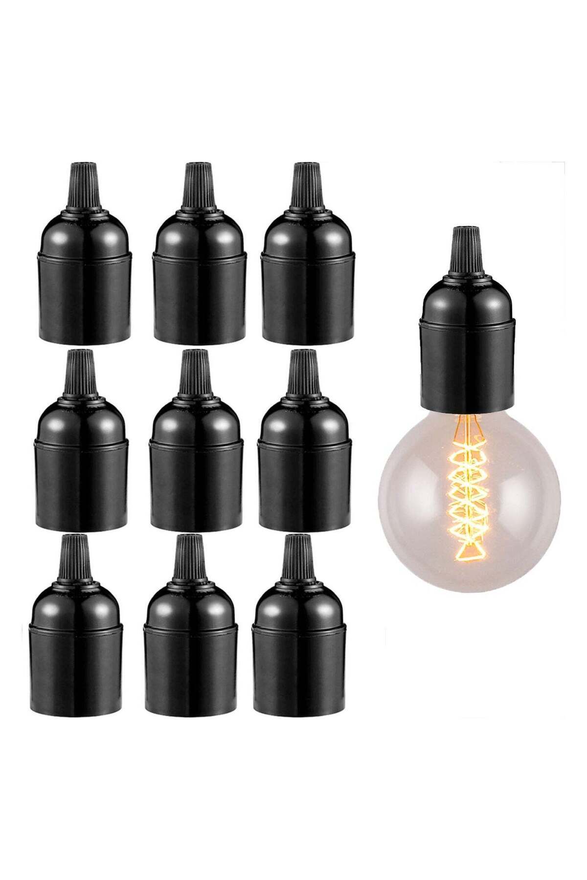 Generic-SYOSI 9Pcs E27 E26 Light Socket, Lamp Holder Light Socket, Replacement Lamp Socket, Light Bulb Sock 1