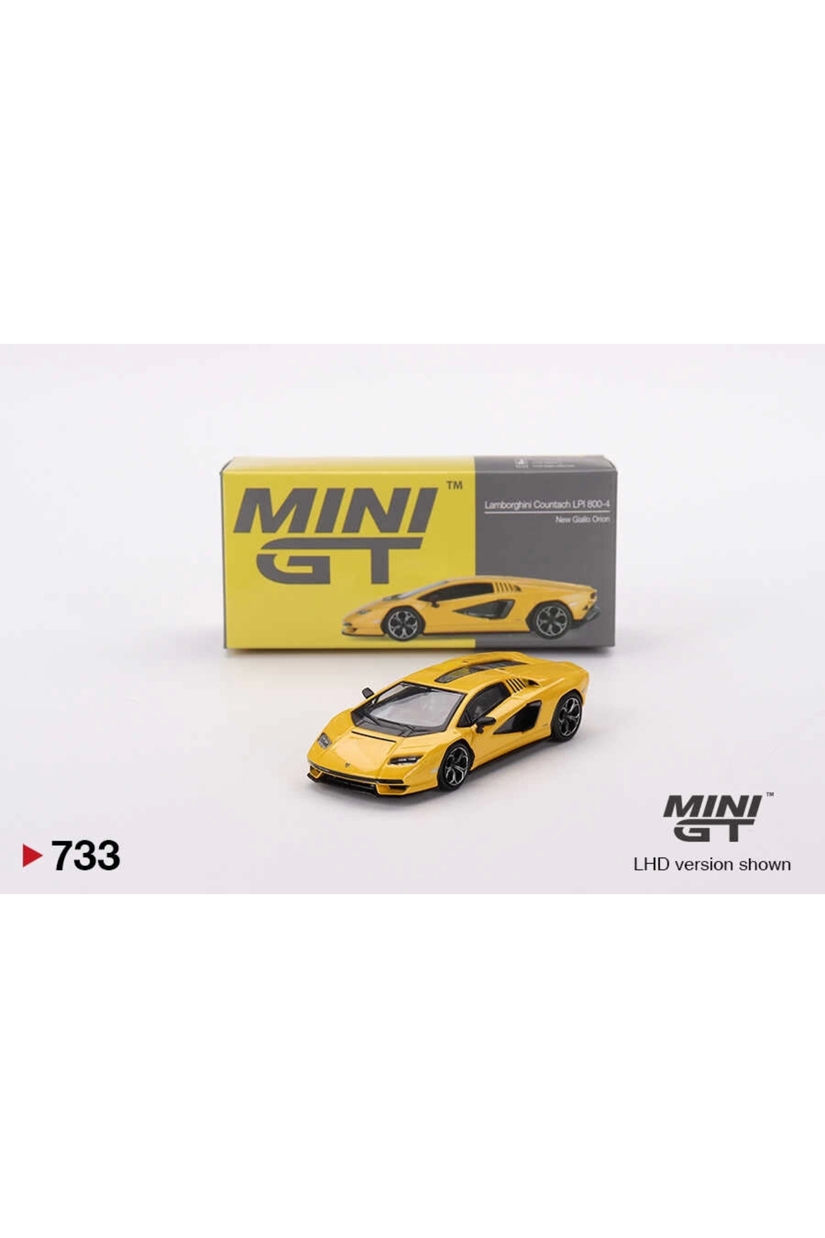 mini gt MGT00733 1/64 Lamborghini Countach LPI 800-4 New Giallo