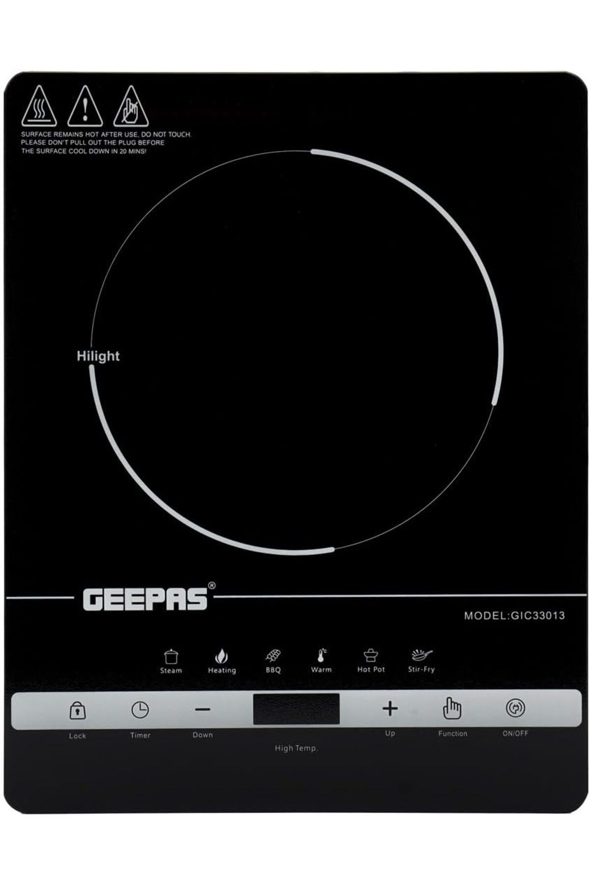 Geepas-4 Digit LED Display Digital Infrared Cooker, GIC33013 1