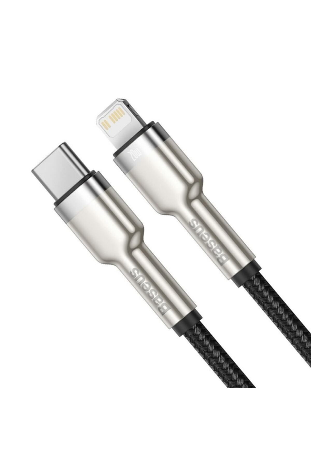 Baseus-Cablu de alimentare de date de la tip C la Lightning, 20W, GEAR Protect, 2m, K10, PVC, Deep Dark 3