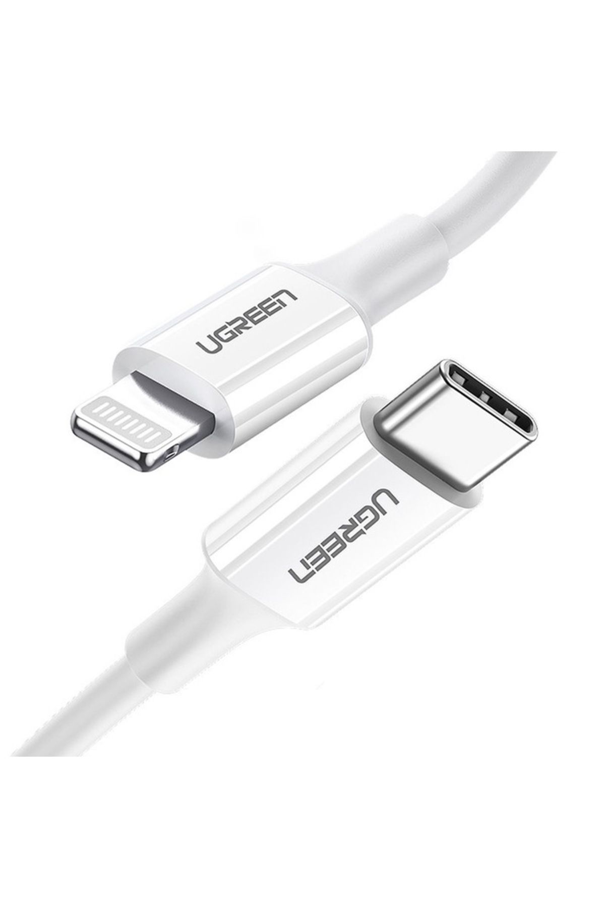 Ugreen-Cablu de alimentare date tip C la Lightning, GEAR Protect, 3A, 2m, TPE, Arctic Snow 3