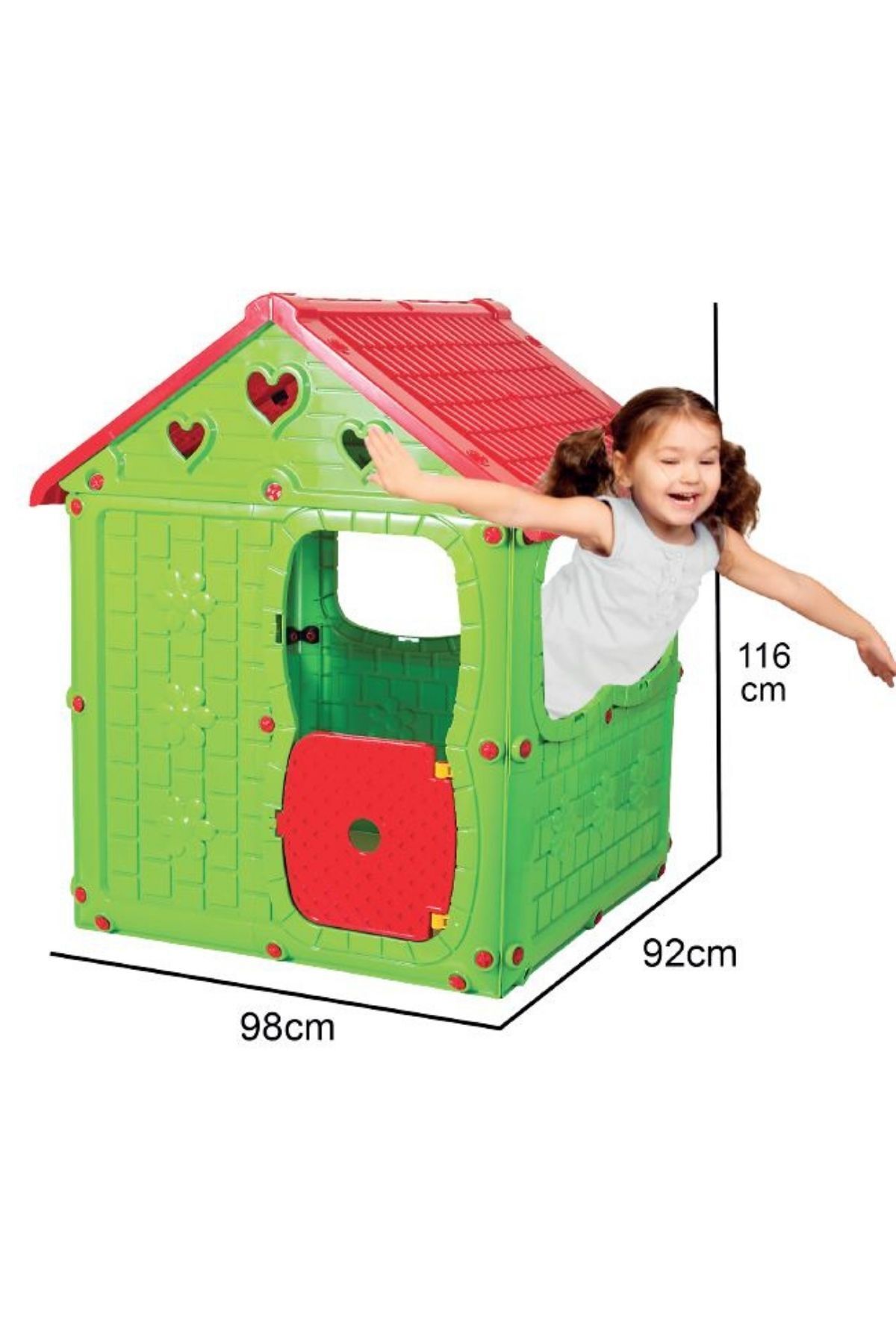 Realx İlk Oyun Evim Pencereli Ergonomik Oyun Evi 98x92x116 CM fotoğrafı 2 (önizleme)
